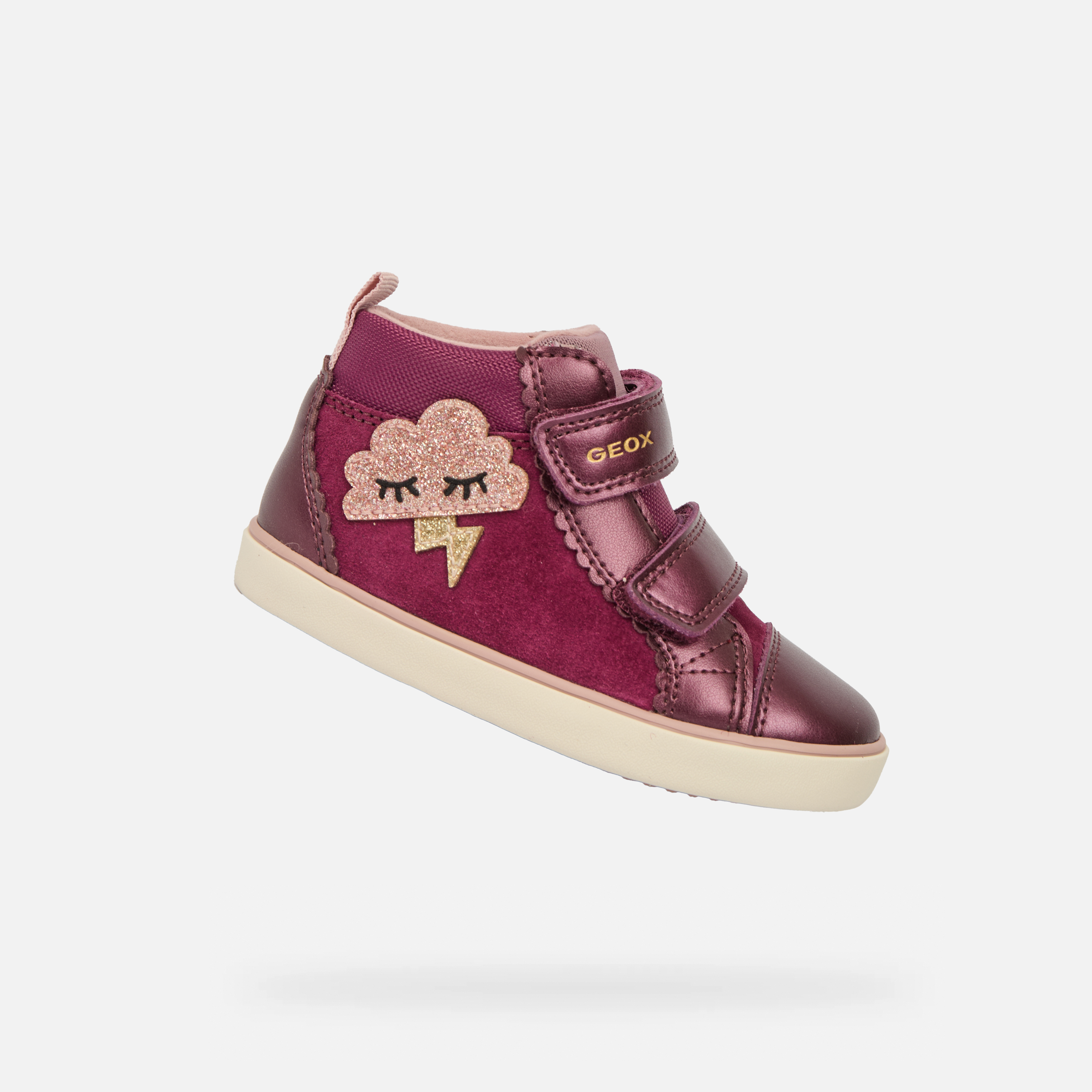 Purple Girls Shoes for First Steps Geox Gisli Girl - Girls