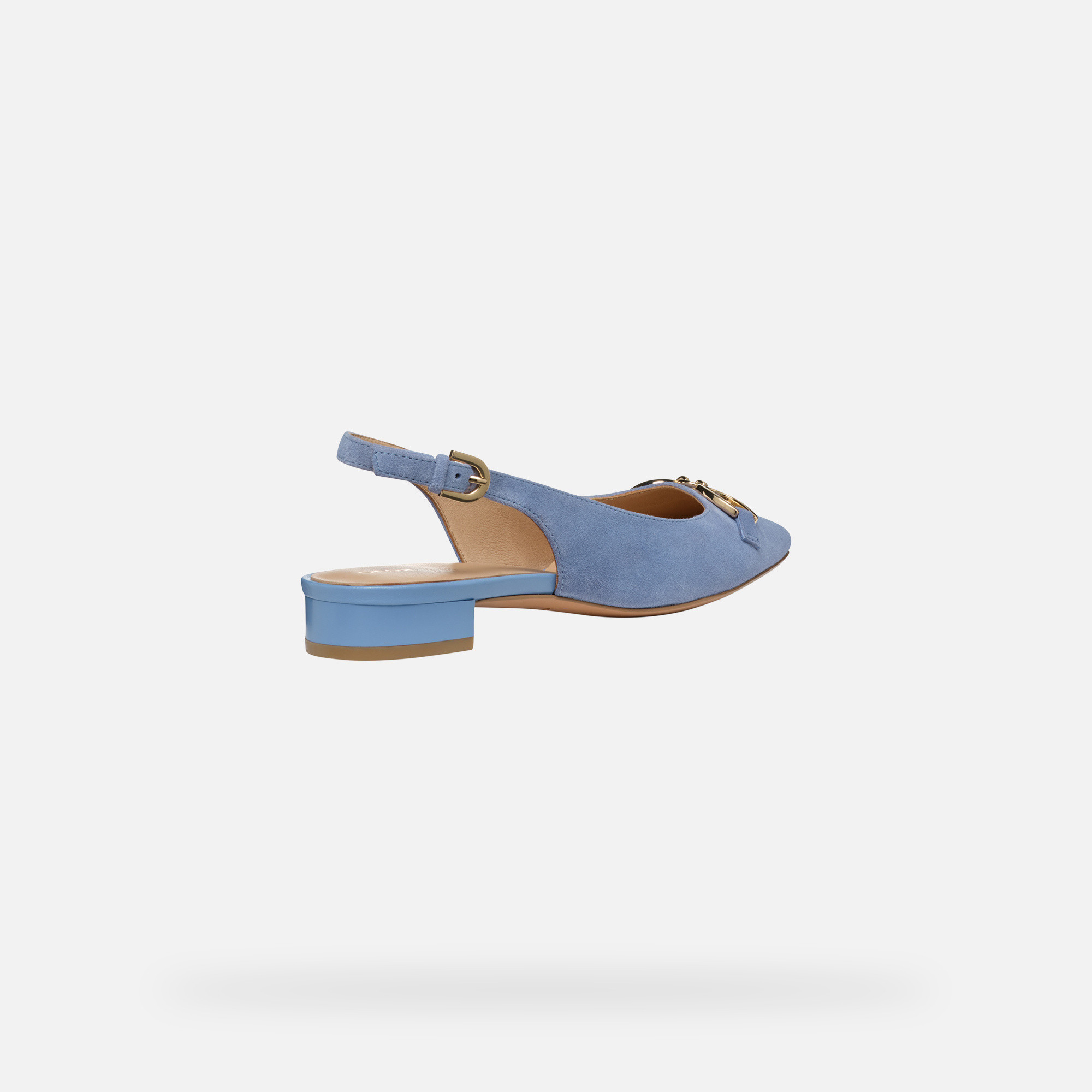 Light blue women's ballet flats Geox Giselda 15 - Women's