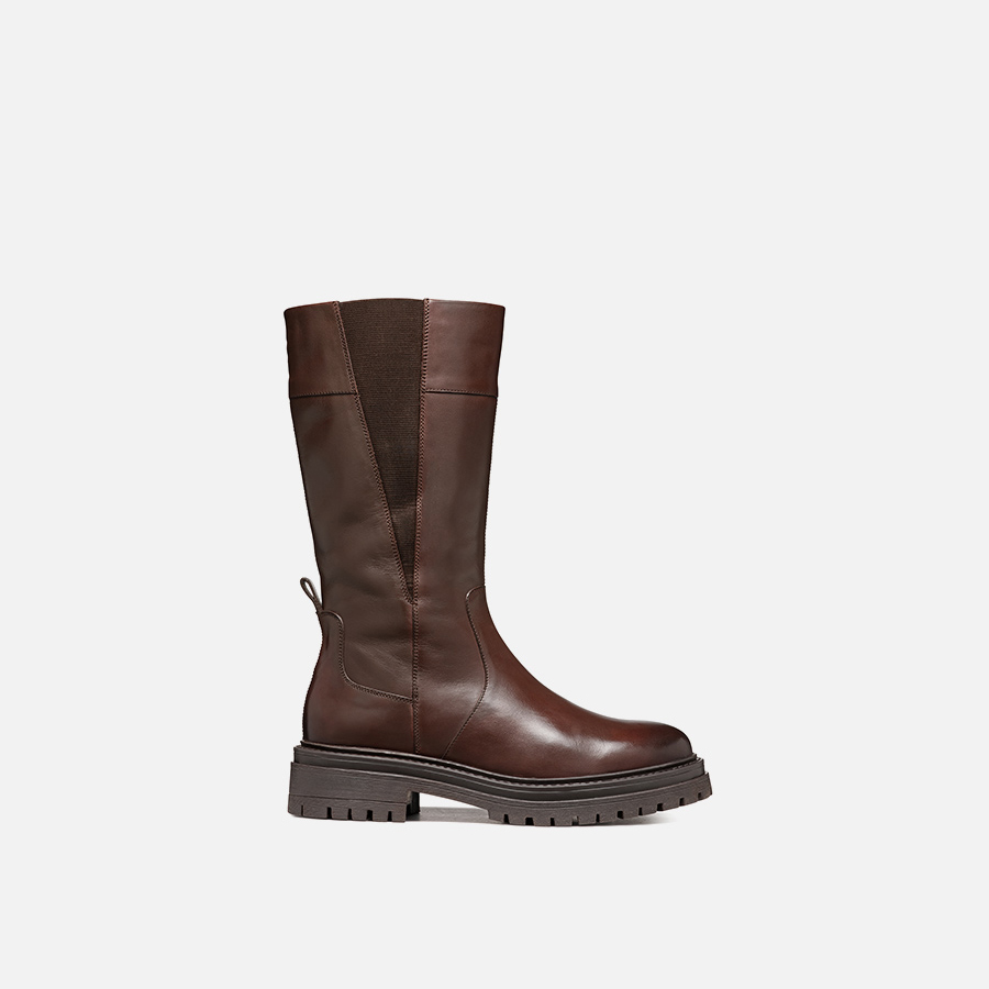 Dark brown women&#039;s boots Geox Iridea - Women&#039;s