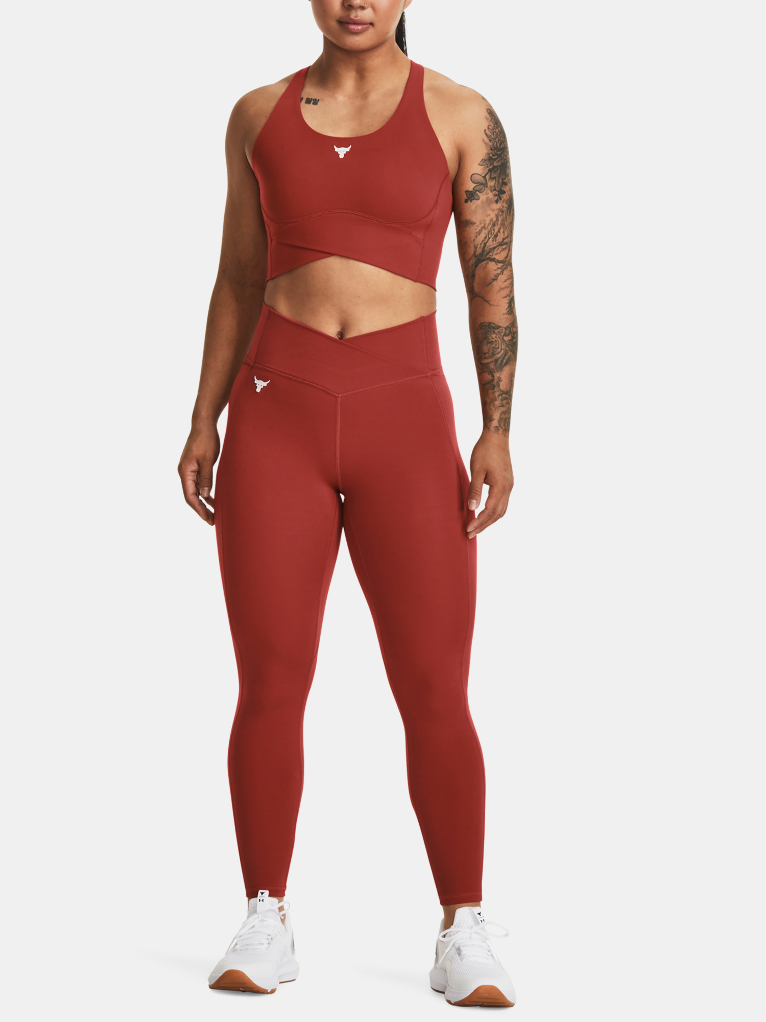 Under Armour Bra Pjt Rck LetsGo Crssover Top-RED - Women&#039;s