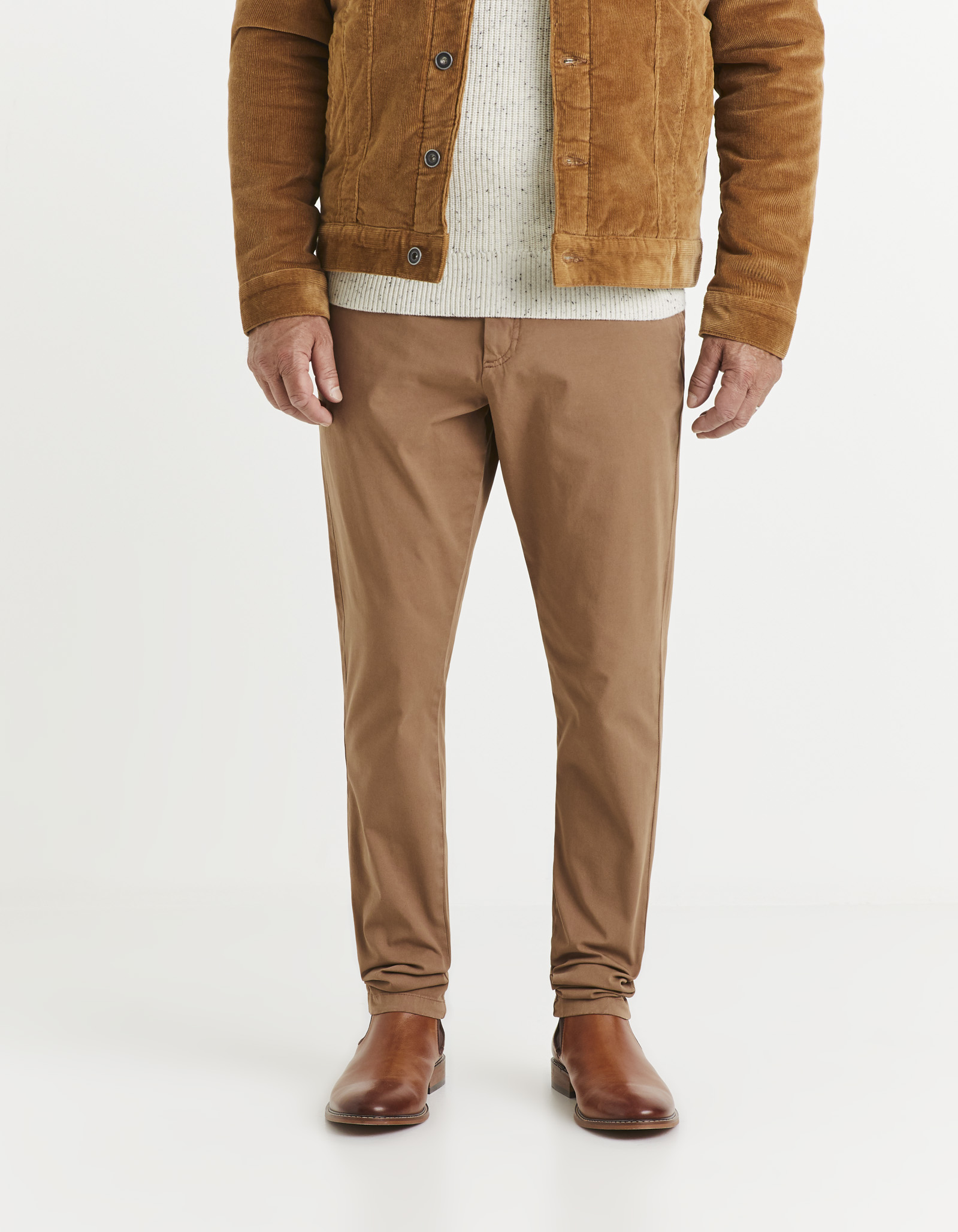 Pantaloni casual pentru barbati Celio - maro