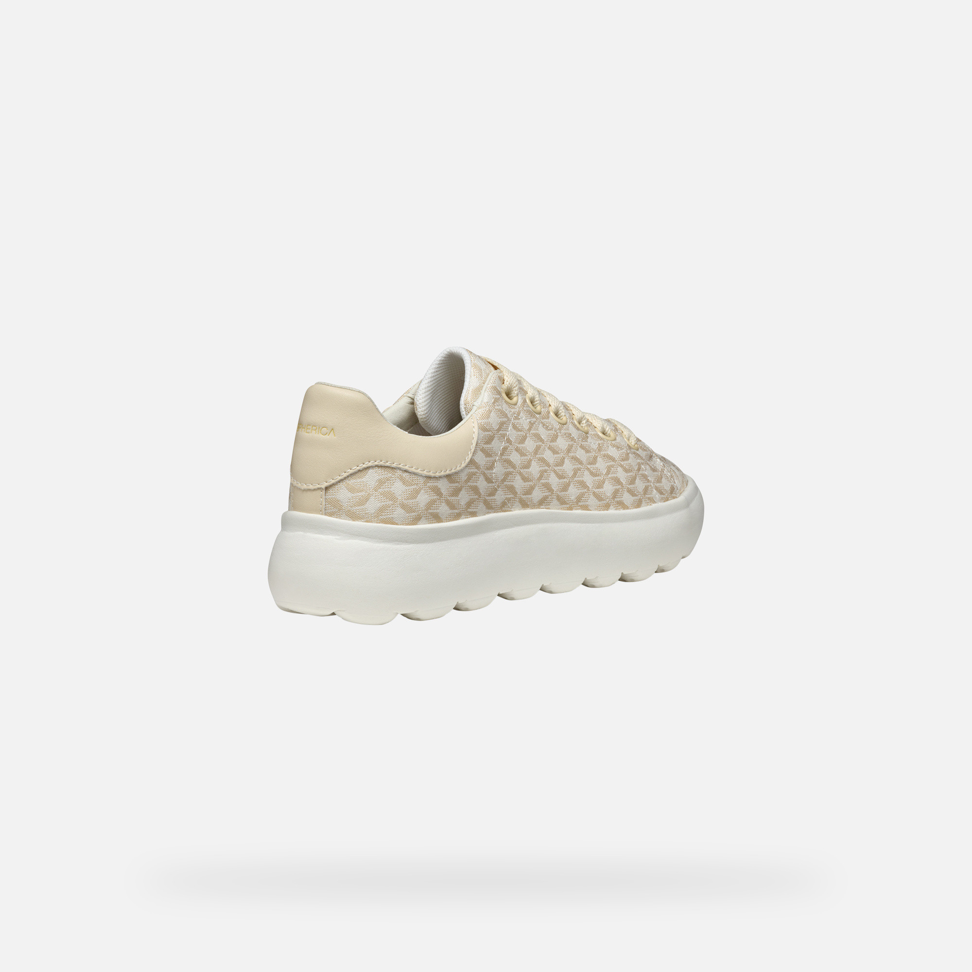 Cream women&#039;s sneakers Geox Spherica EC4.1 - Women&#039;s
