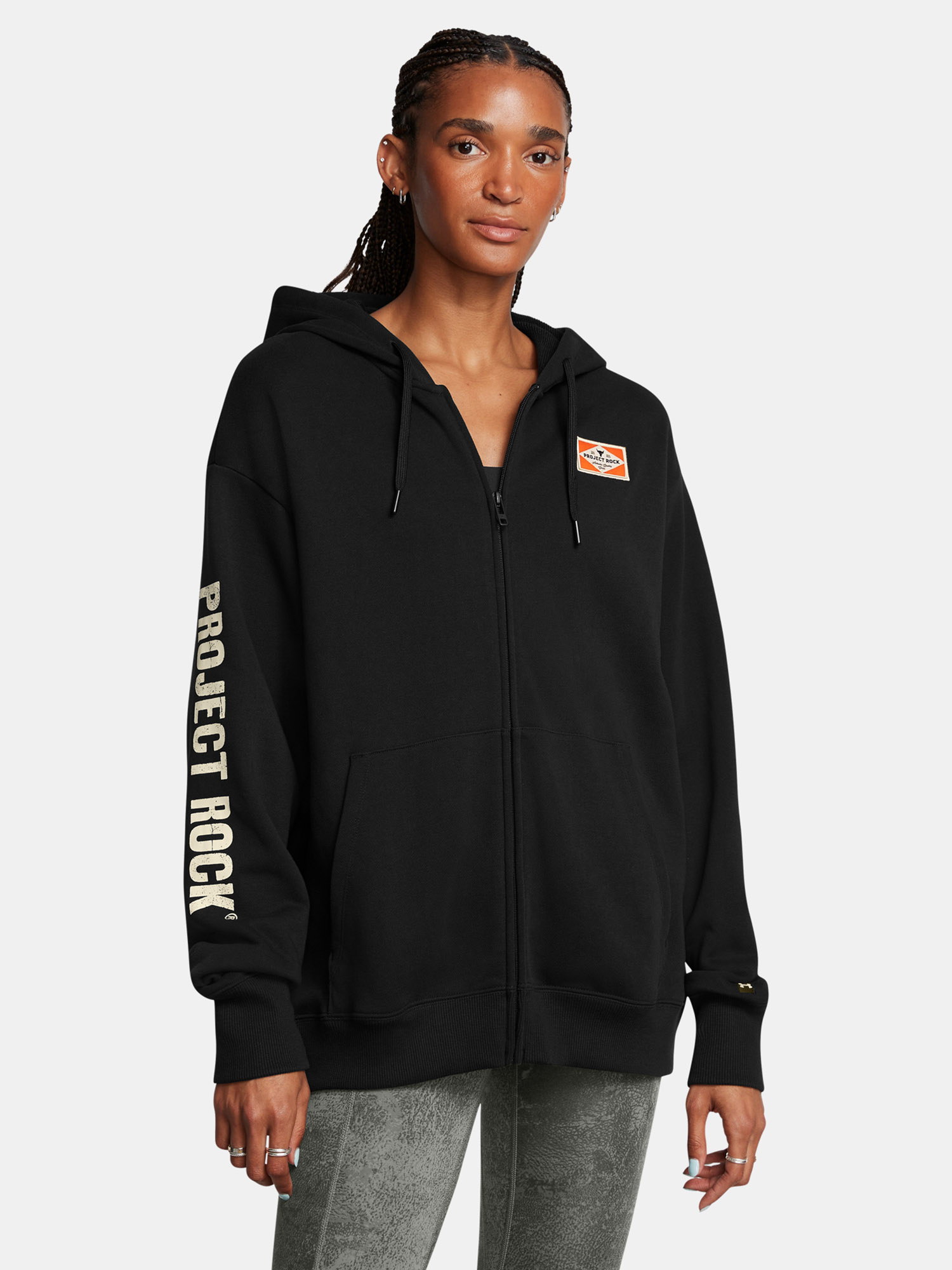 Under Armour Women's Sweatshirt Pjt Rck HWT FZ Hard at Wrk - Women's