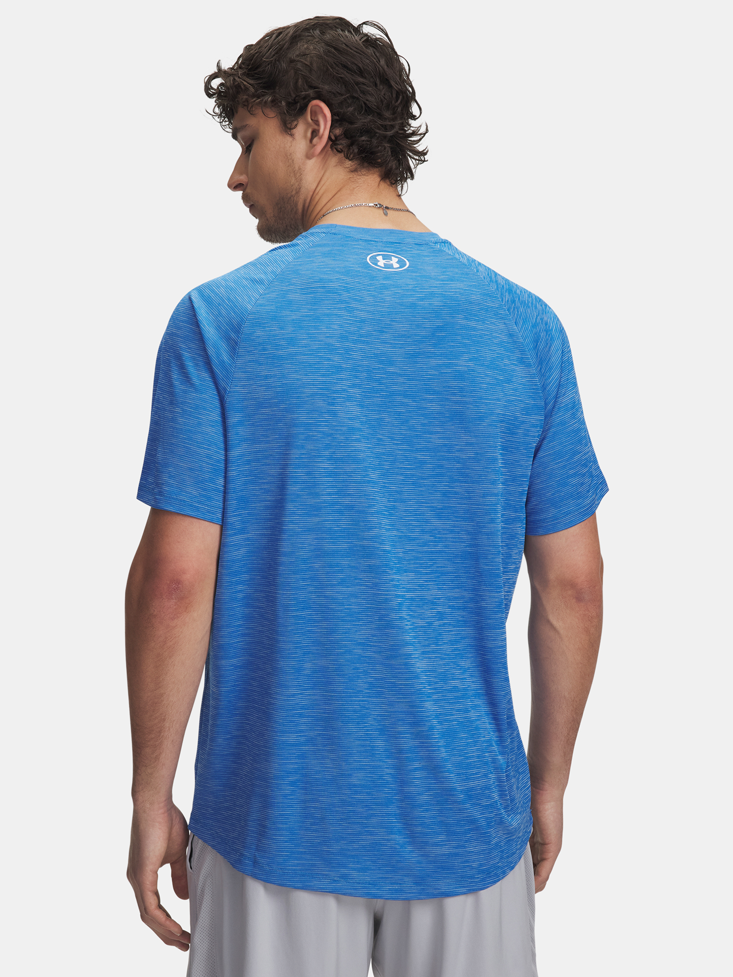 Men's T-shirt Under Armour UA Tech Textured SS-BLU - Men's