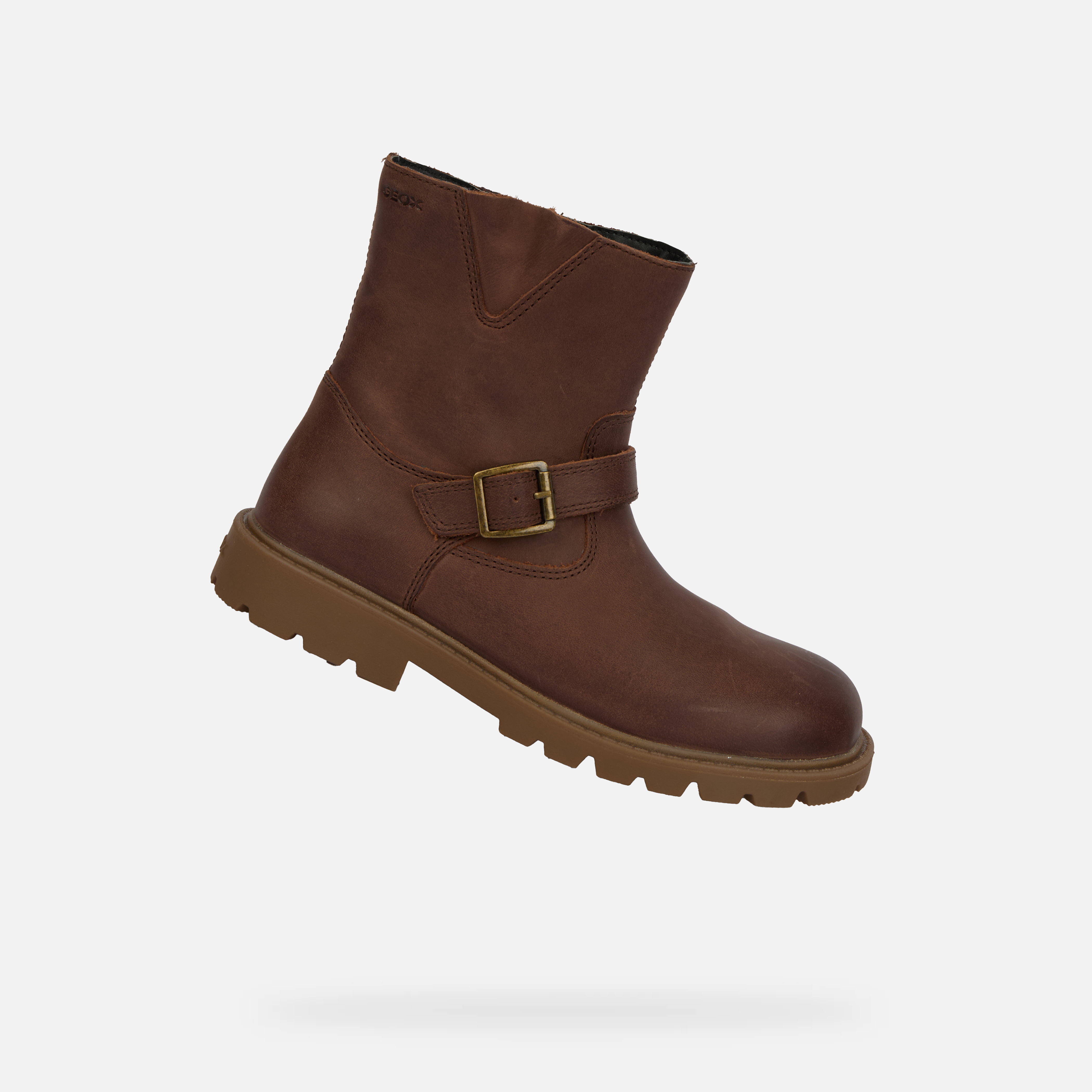 Hnedé dievčenské členkové topánky Geox Shaylax