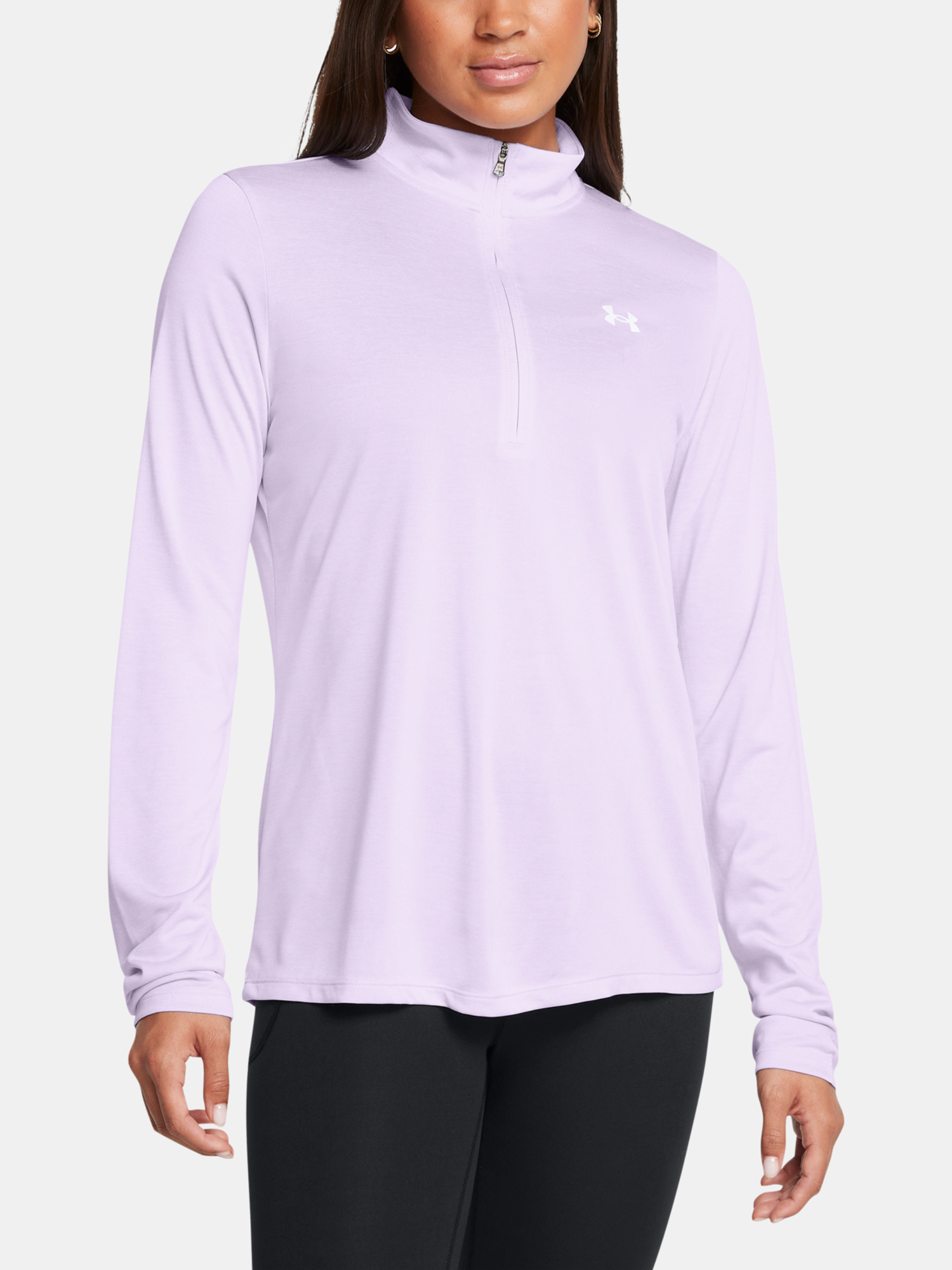 Women's Sweatshirt Under Armour Tech 1/2 Zip- Twist-PPL - Women's