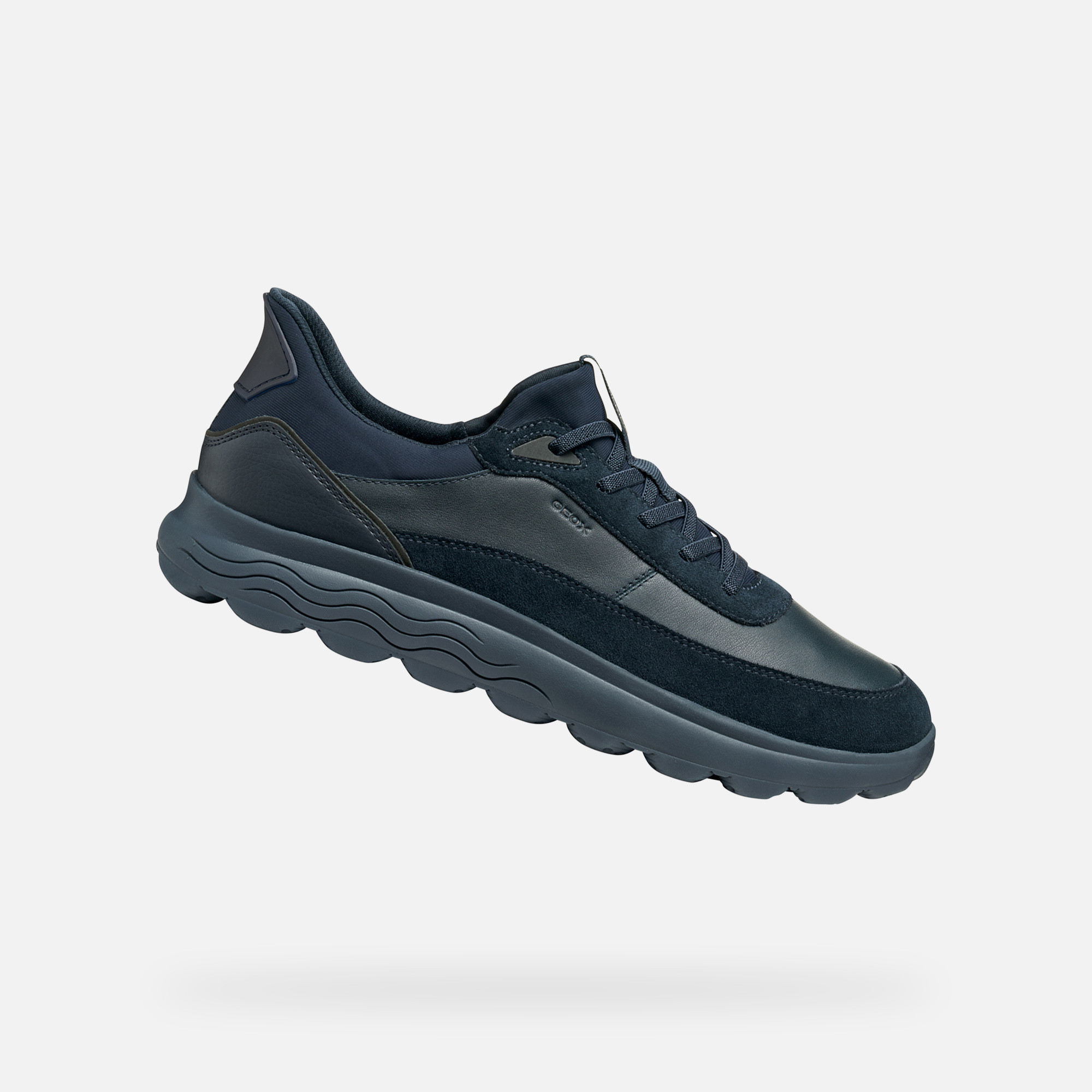 Dark blue mens sneakers Geox Spherica Plus - Mens