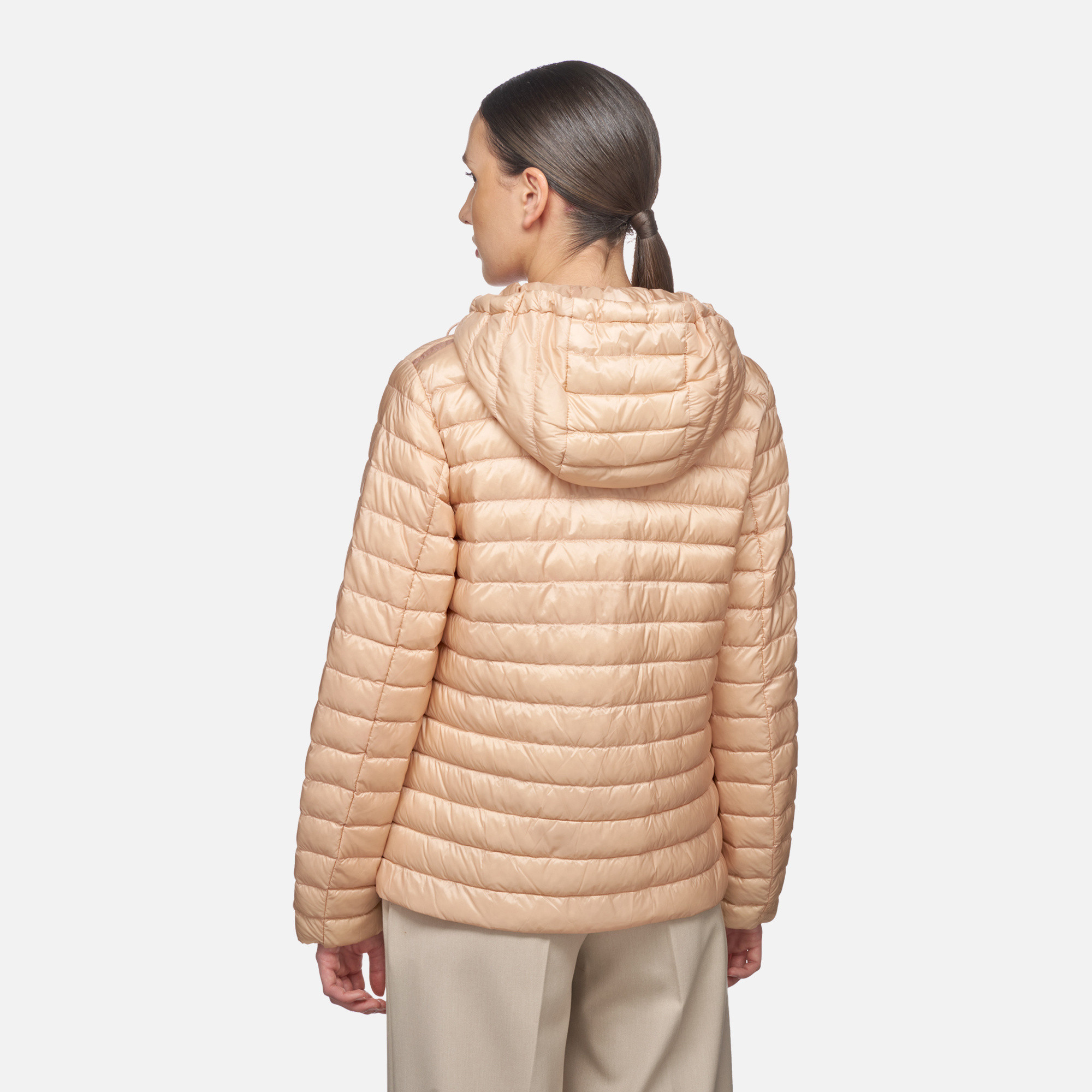 Pink women's down jacket Geox Jaysen - Women's