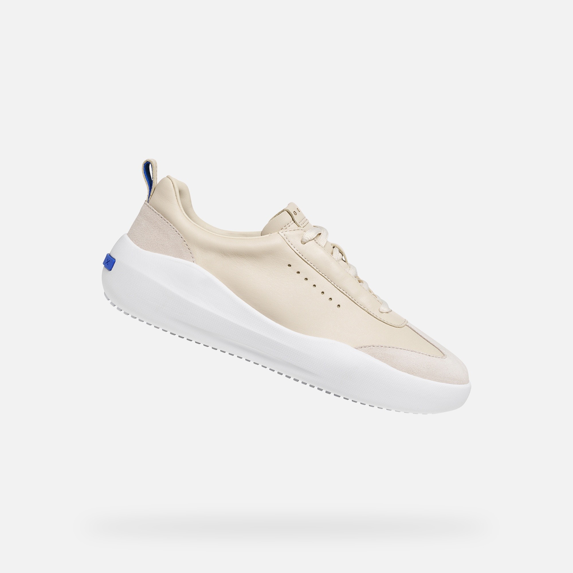 Krémové dámské tenisky Geox GXCP-02