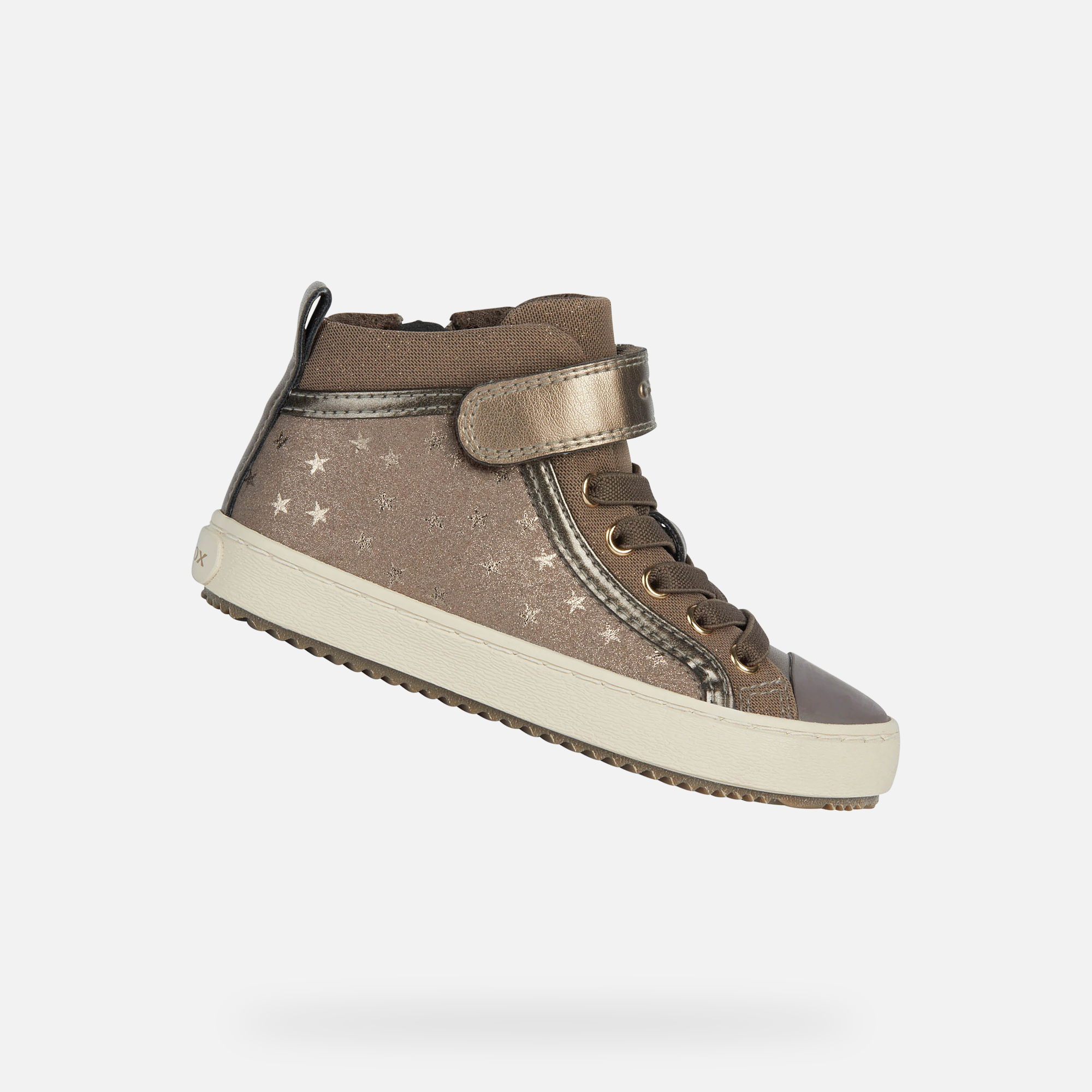Dark Grey Girls Geox Kalispera Sneakers - Girls