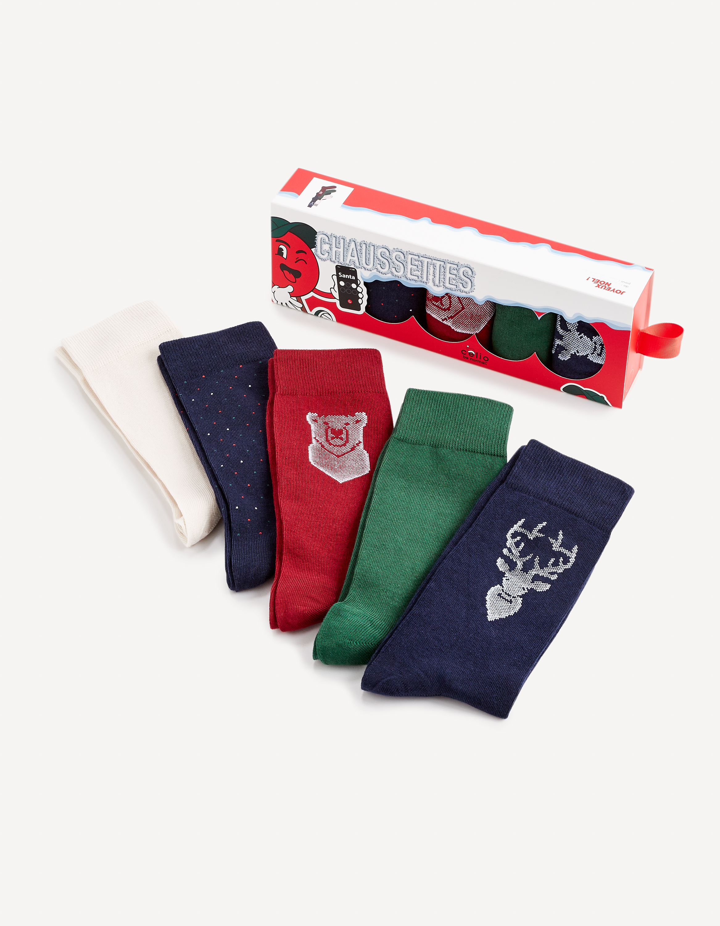 Celio Socks in Gift Box, 5 Pairs - Men's