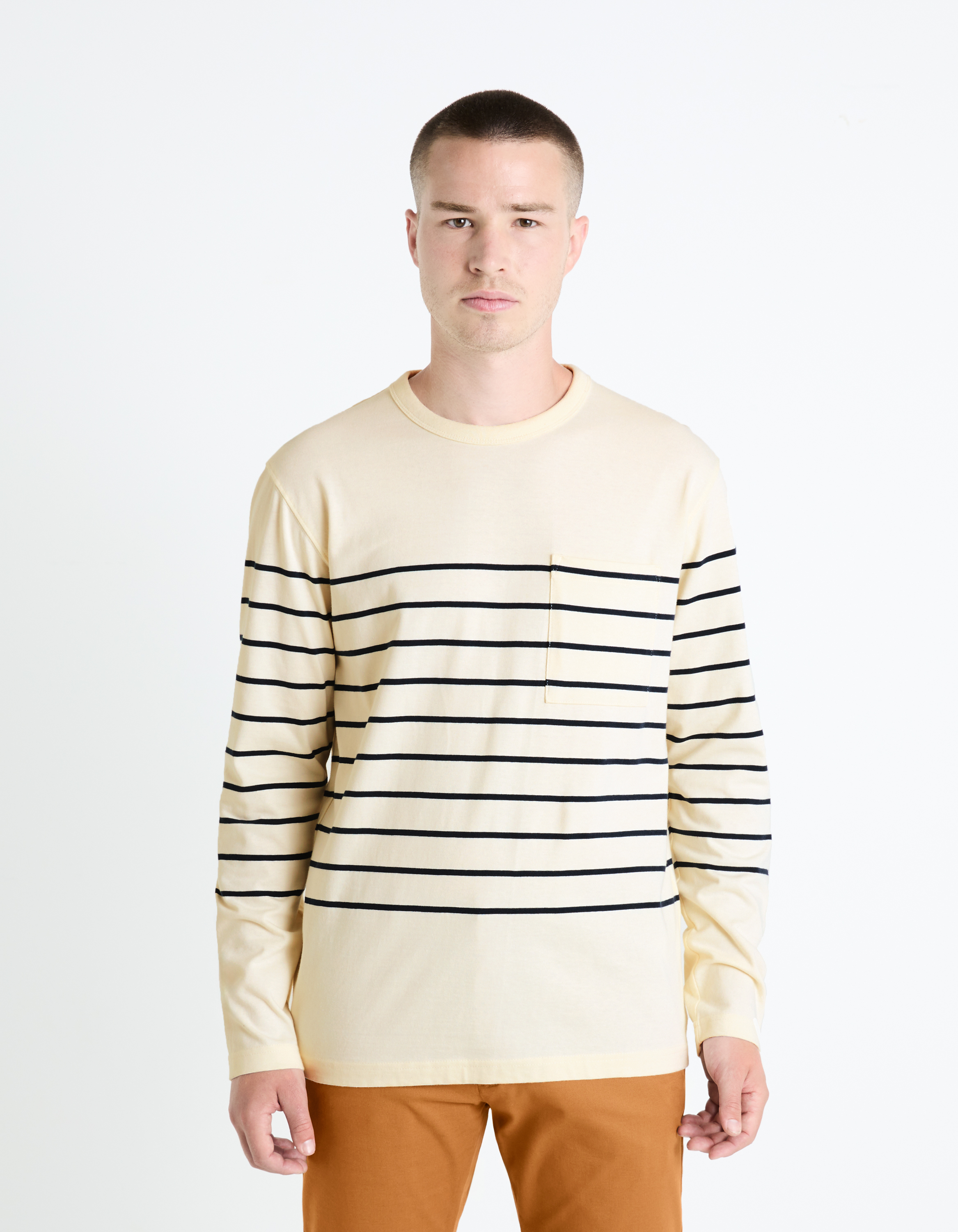 Celio Striped T-shirt Veboxmlr - Men