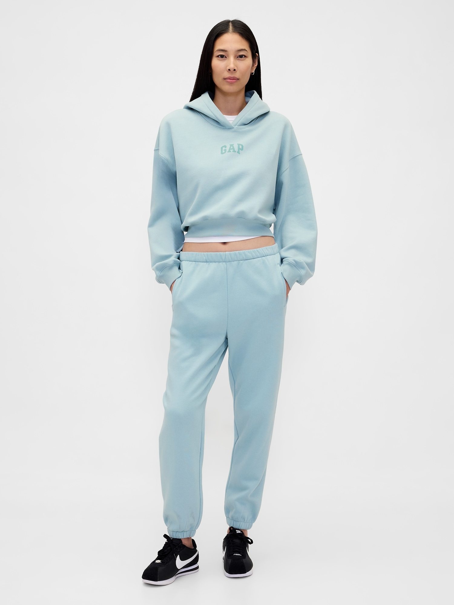 Hanorac scurt cu logo GAP