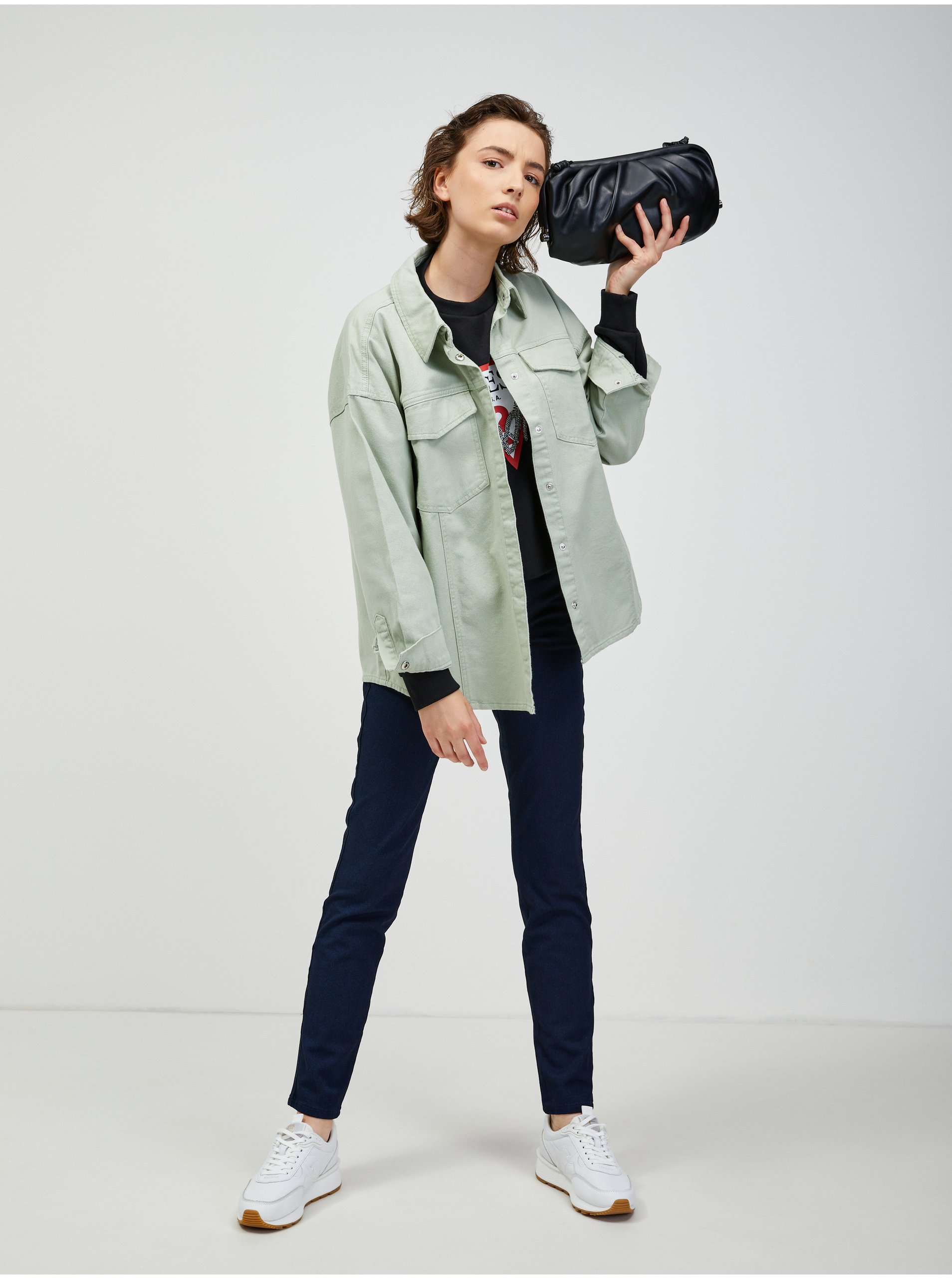 Hanorace pentru femei Guess - negru