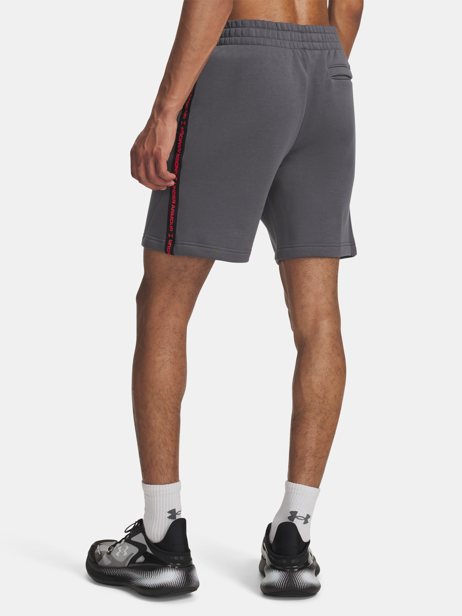 Men&#039;s shorts Under Armour UA Icon Fleece Short Taping-GRY - Men&#039;s