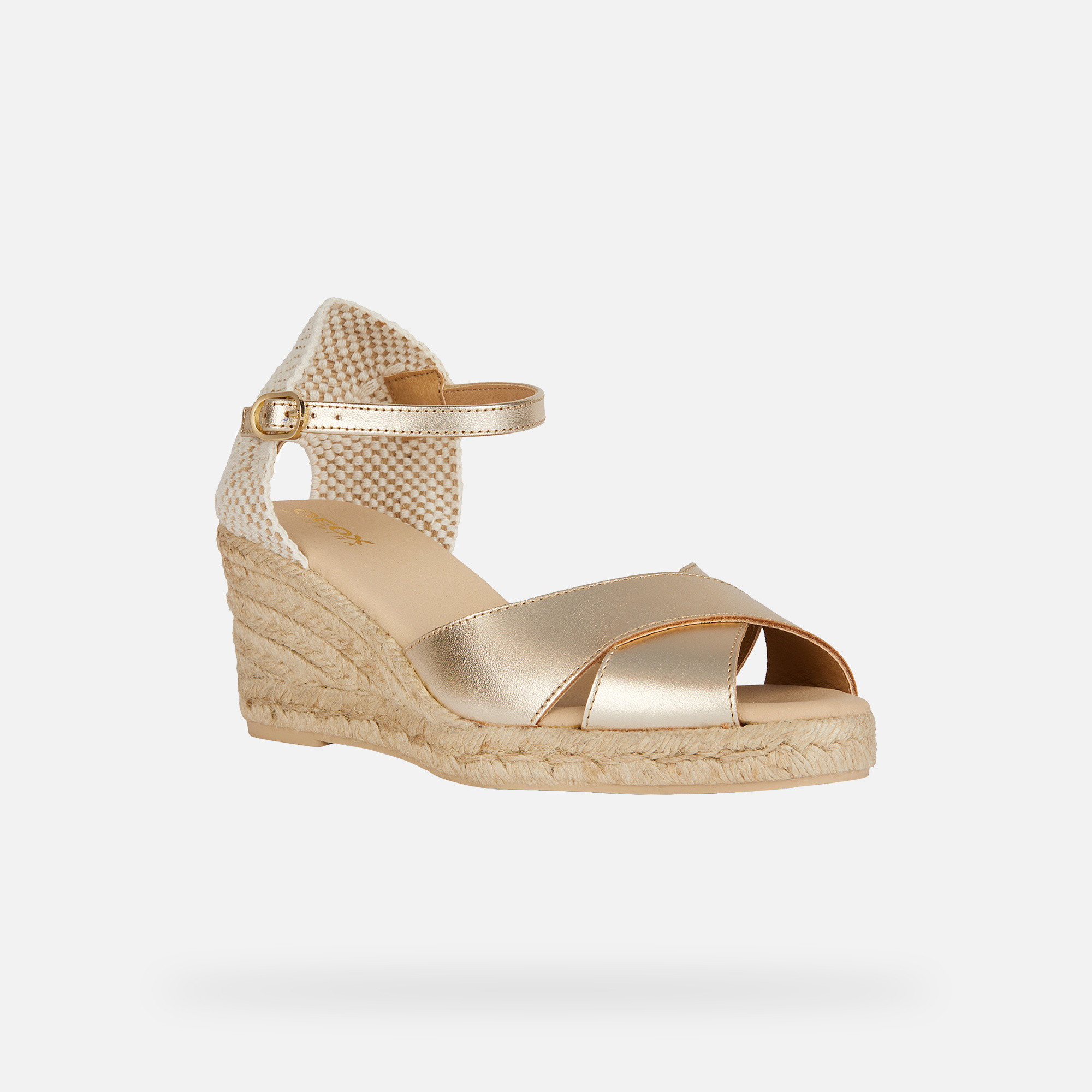 Gold women's sandals Geox Gelsa Low - Women's