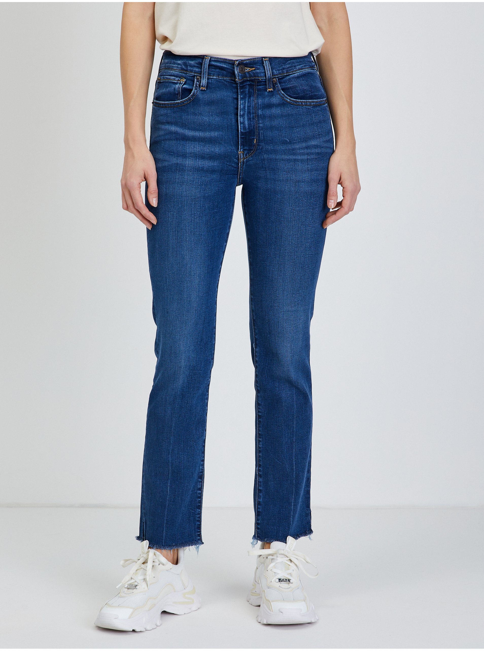 Levi's Tmavě Modré Dámské Straight Fit Džíny Levi's® 724 - Dámské