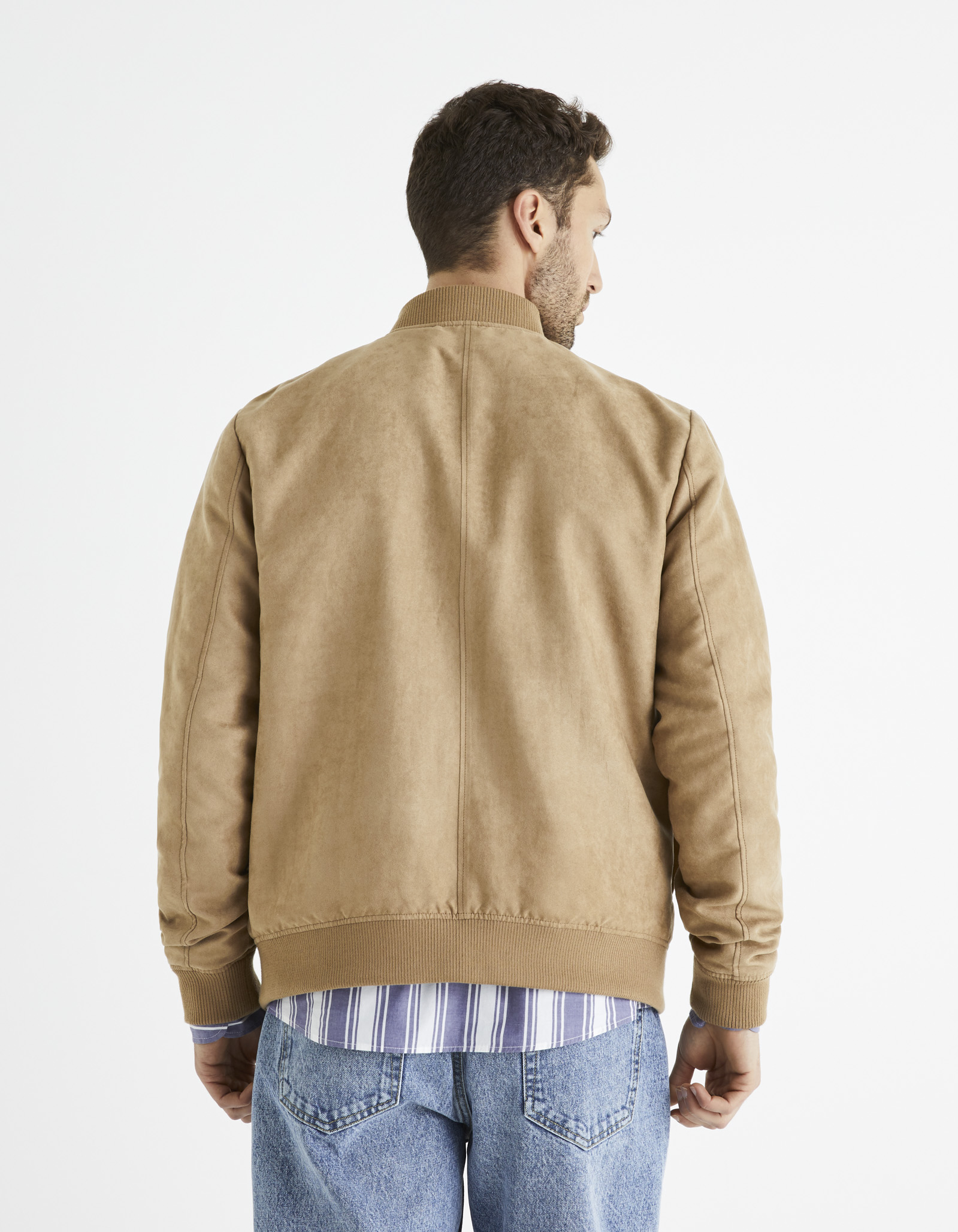 Jachete subtire pentru barbati Celio - maro deschis