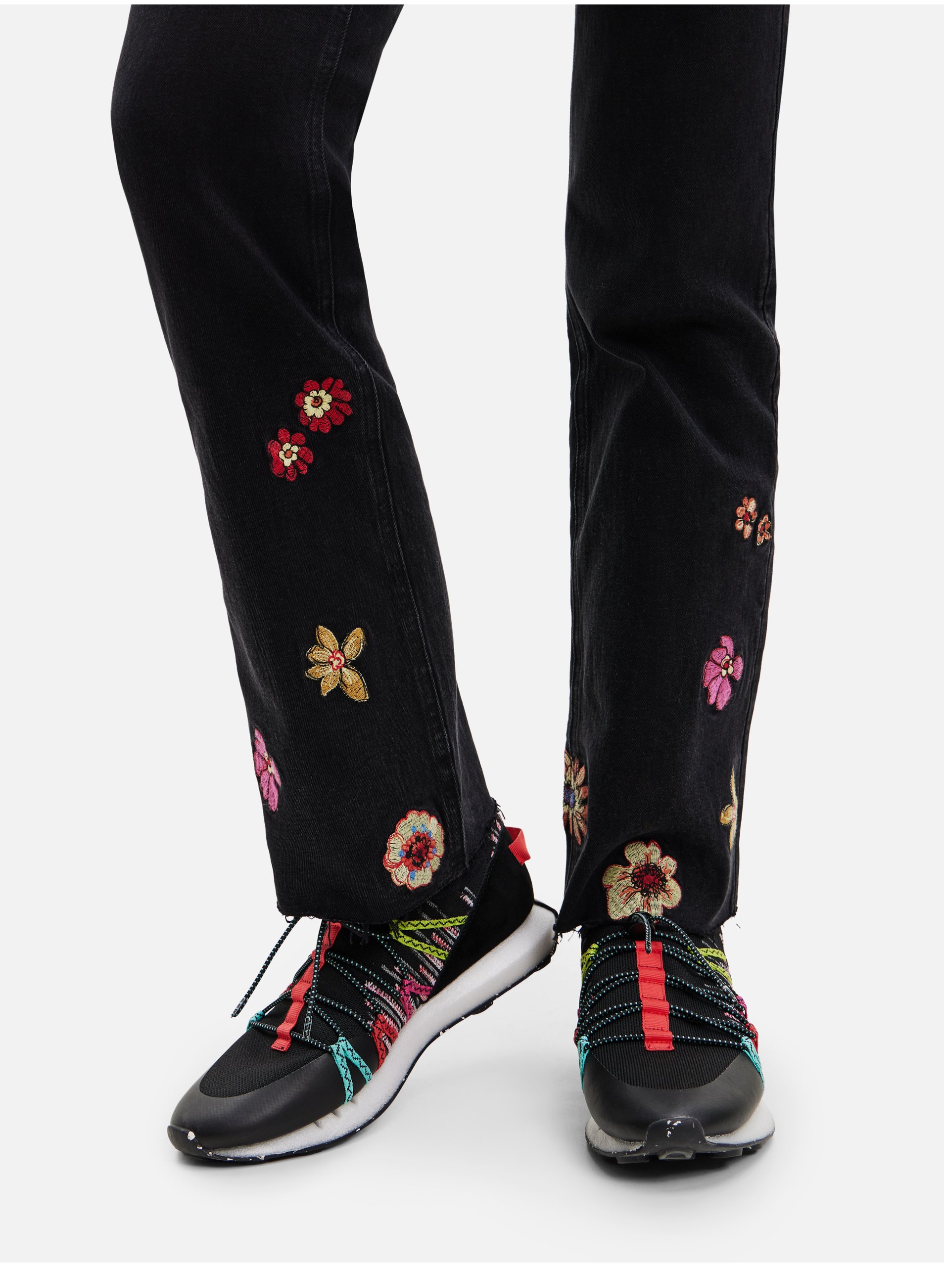 Straight fit pentru femei Desigual - negru