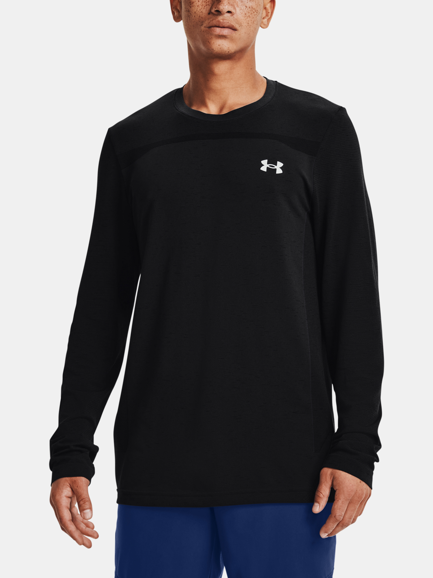 Under Armour UA Seamless T-Shirt LS-BLK - Mens
