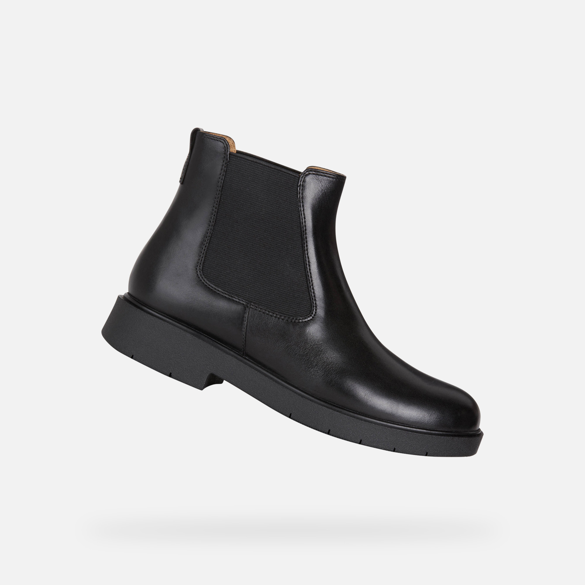 Black womens ankle boots Geox Spherica EC1 - Womens