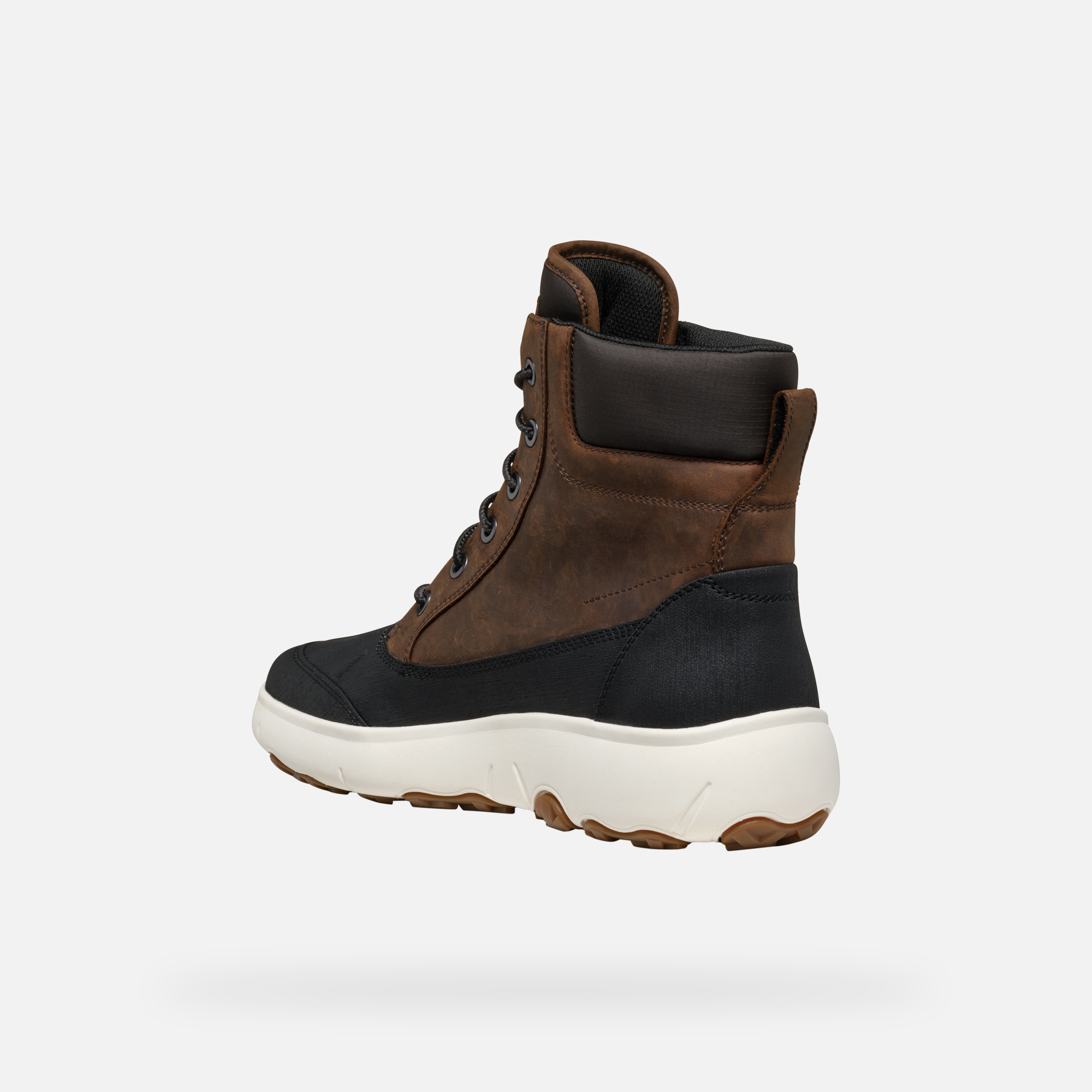 Brown Men&#039;s Ankle Boots Geox Nebula + Grip AB - Men
