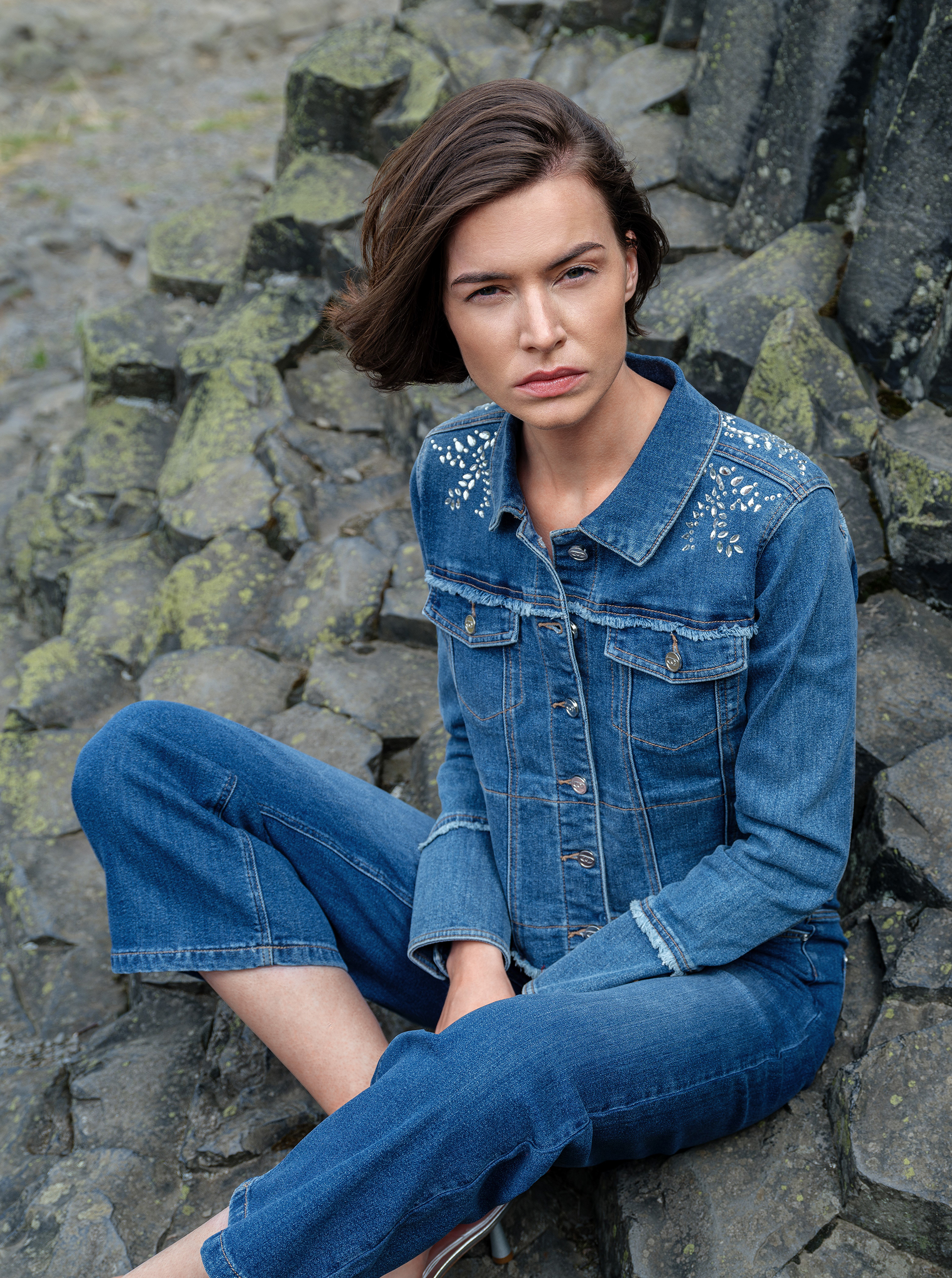 Jachete din denim pentru femei ORSAY - albastru