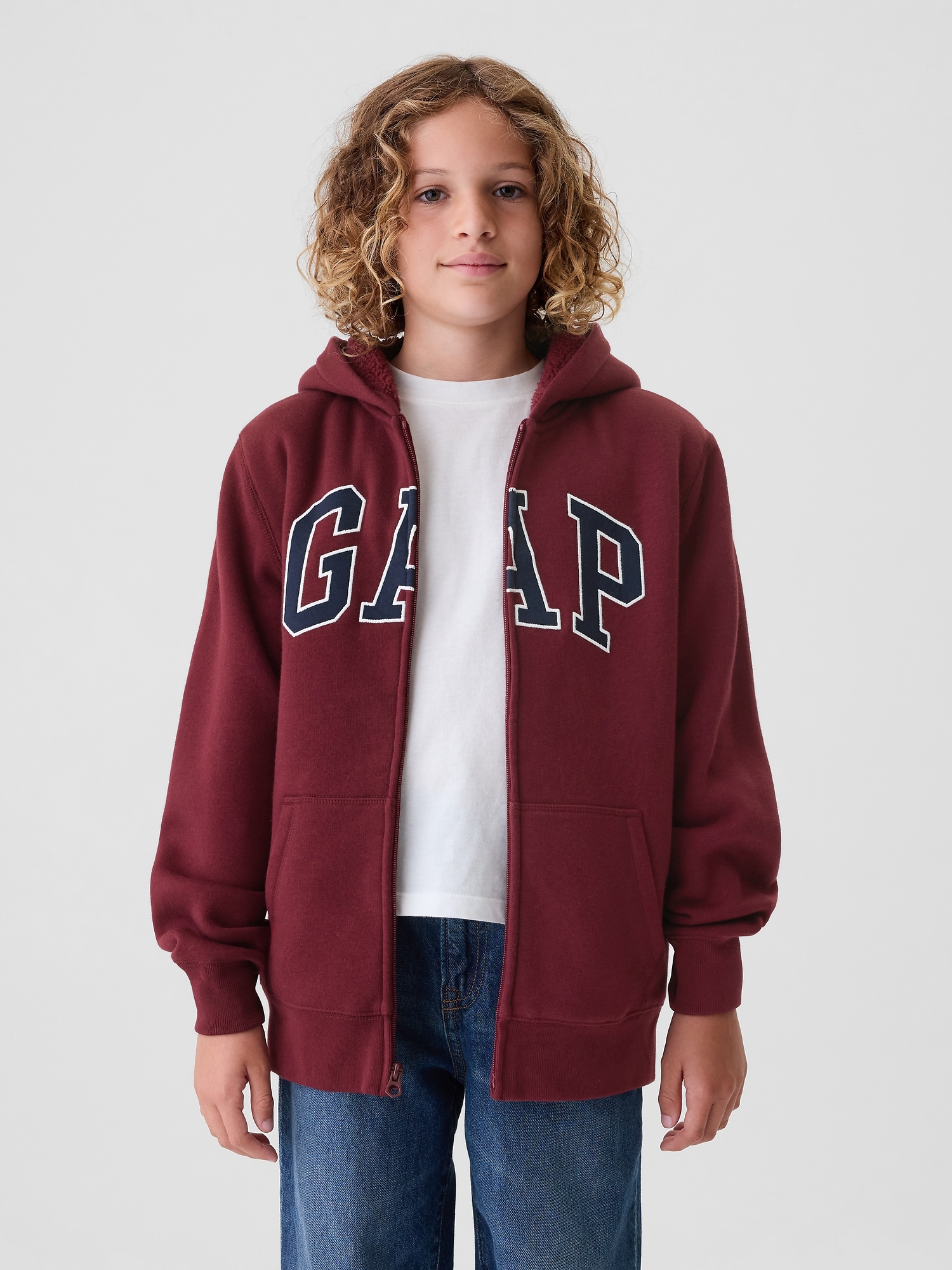 GAP Children's Sherpa Sweatshirt With Logo - Boys