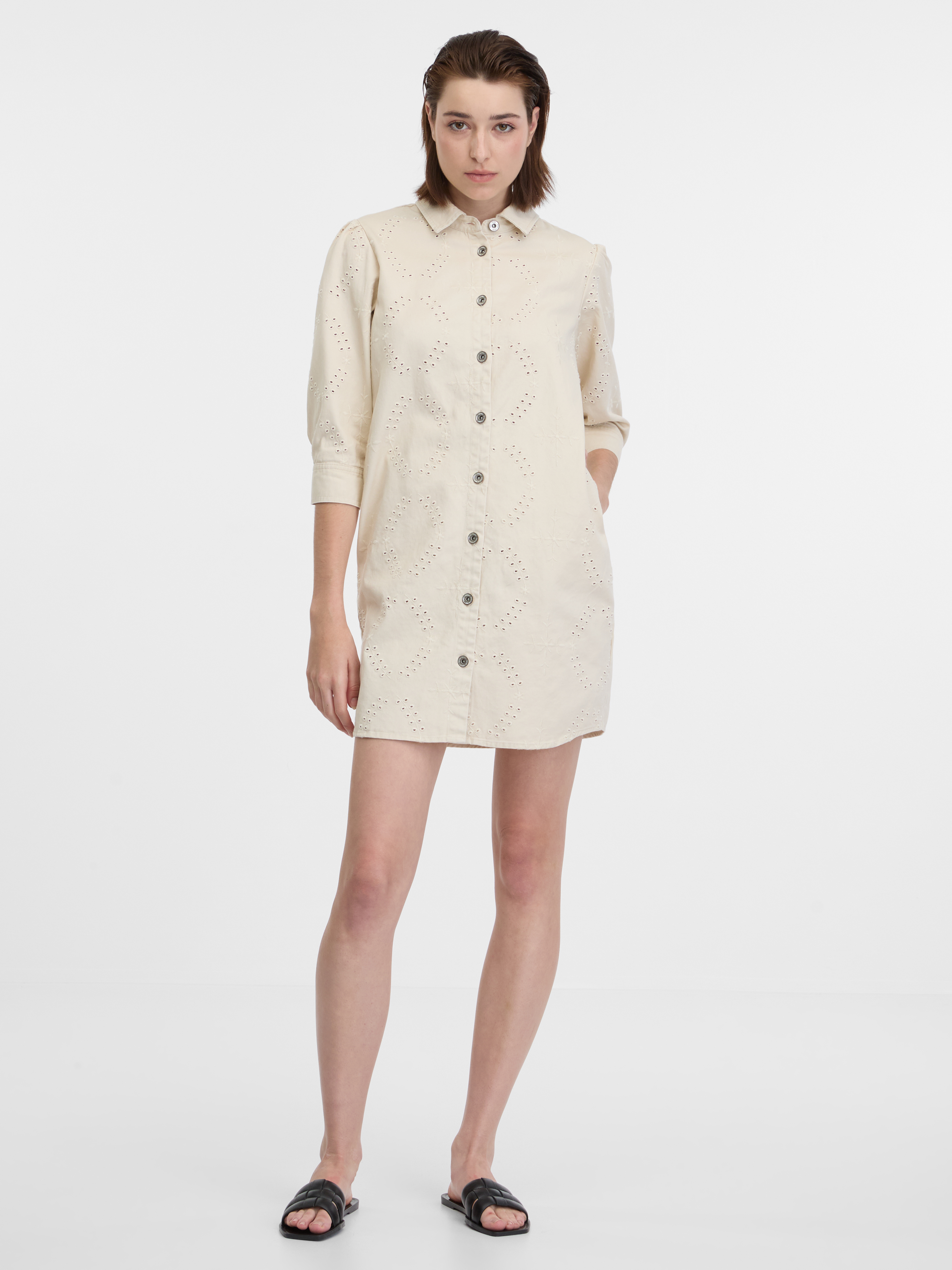 Rochii tip camasa pentru femei ORSAY - bej