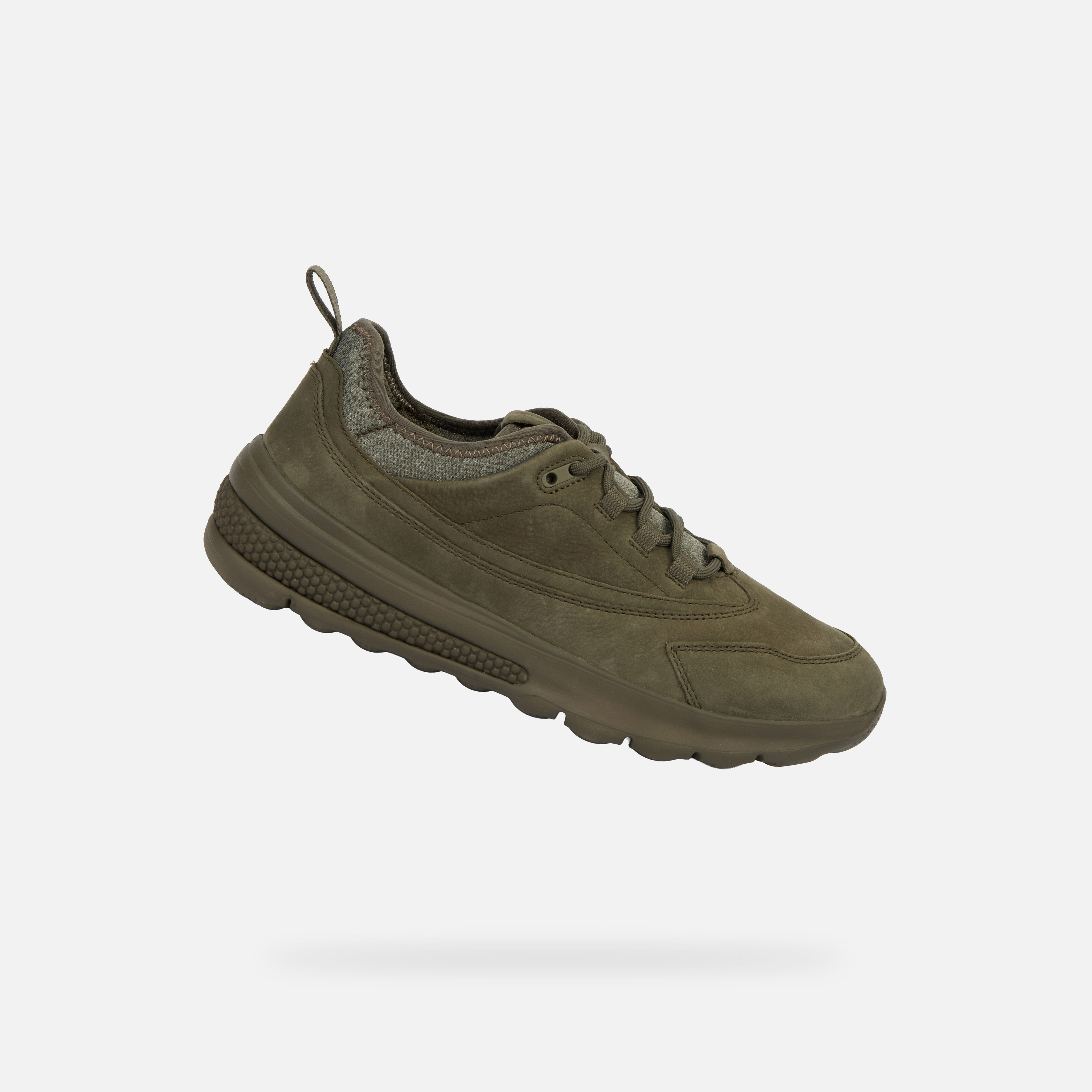 Khaki men's sneakers Geox Spherica Actif - Men's