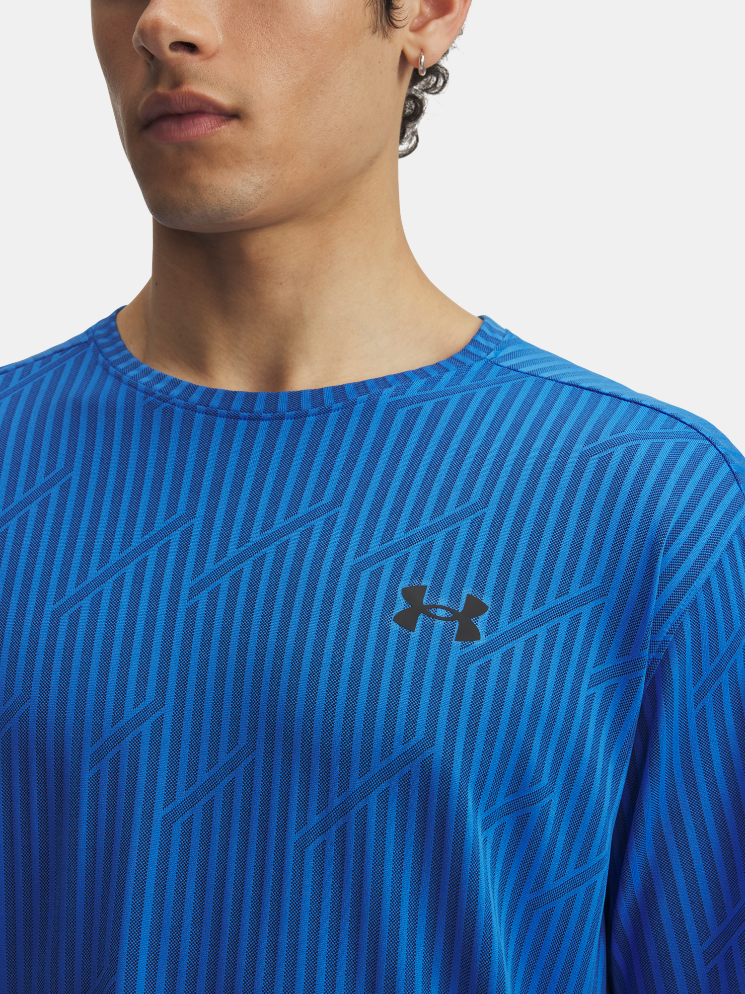 Men's T-shirt Under Armour UA Tech Vent Jacquard-BLU - Men