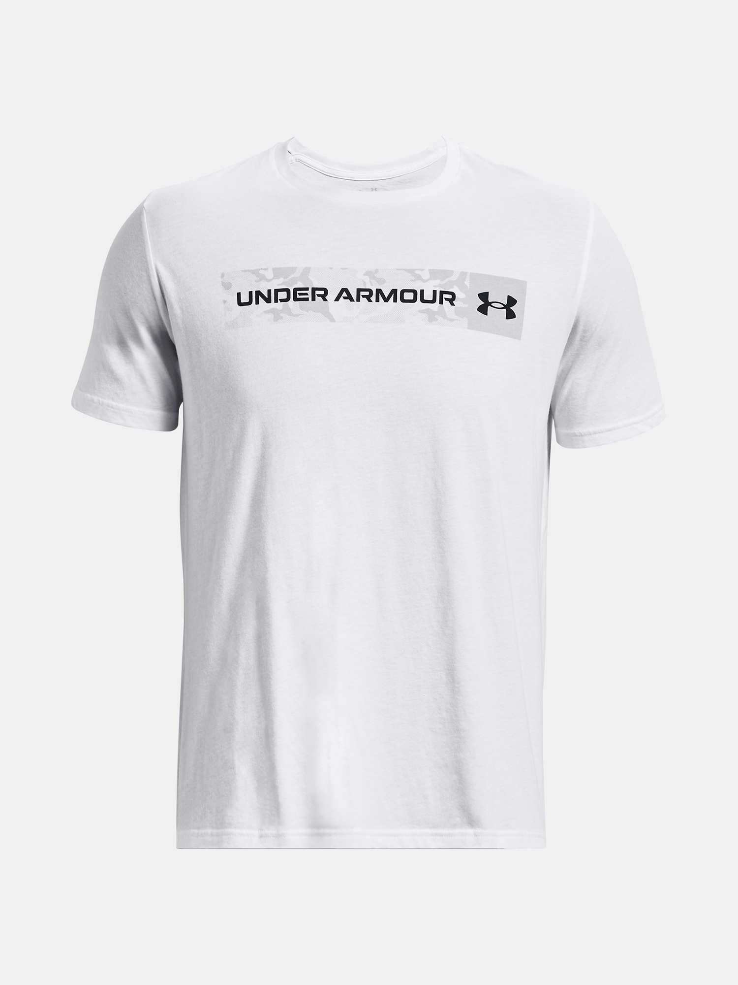 Men's T-shirt Under Armour UA CAMO CHEST STRIPE SS-WHT - Men's