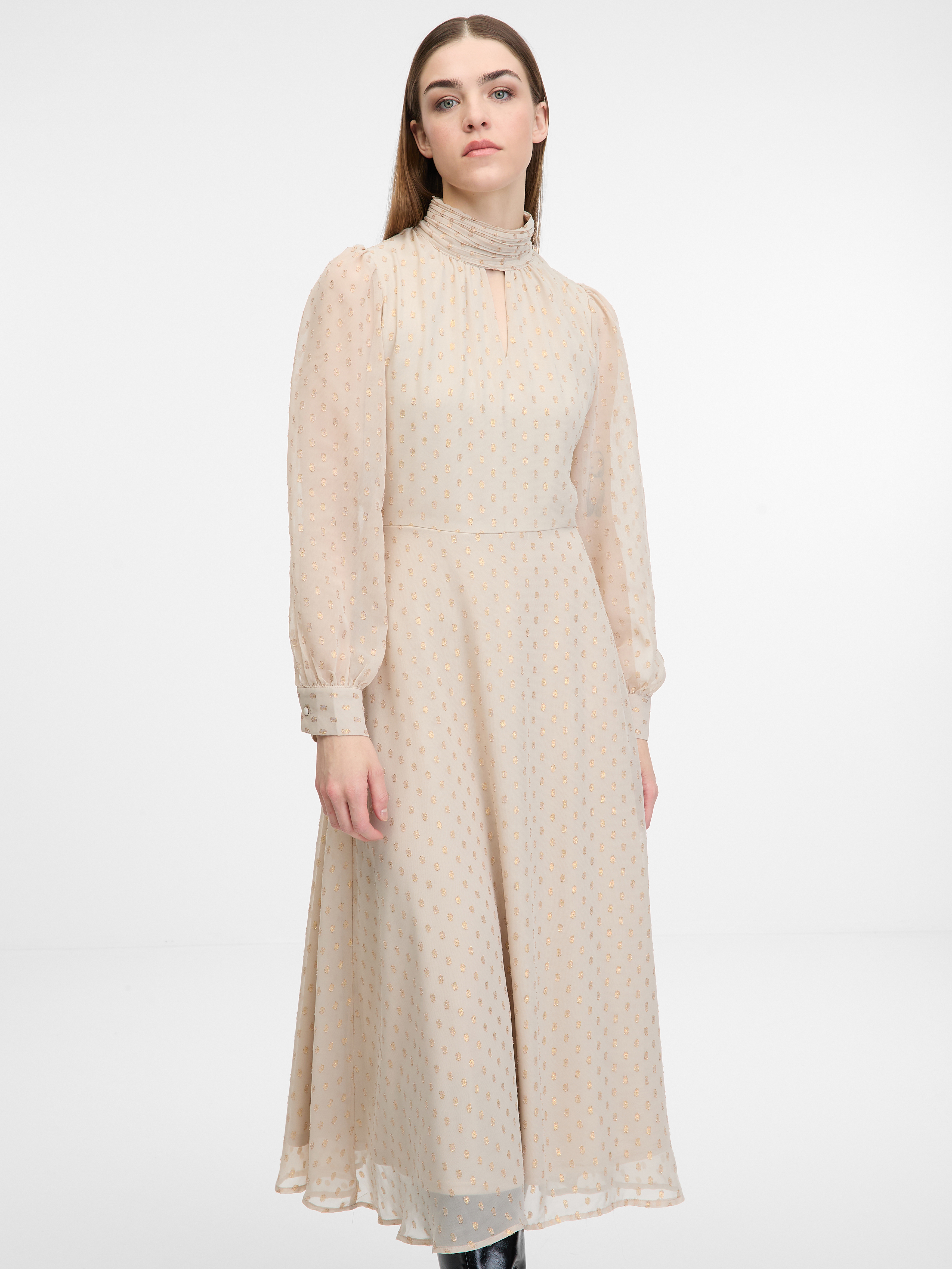 Beige women's midi dress ORSAY - Women's