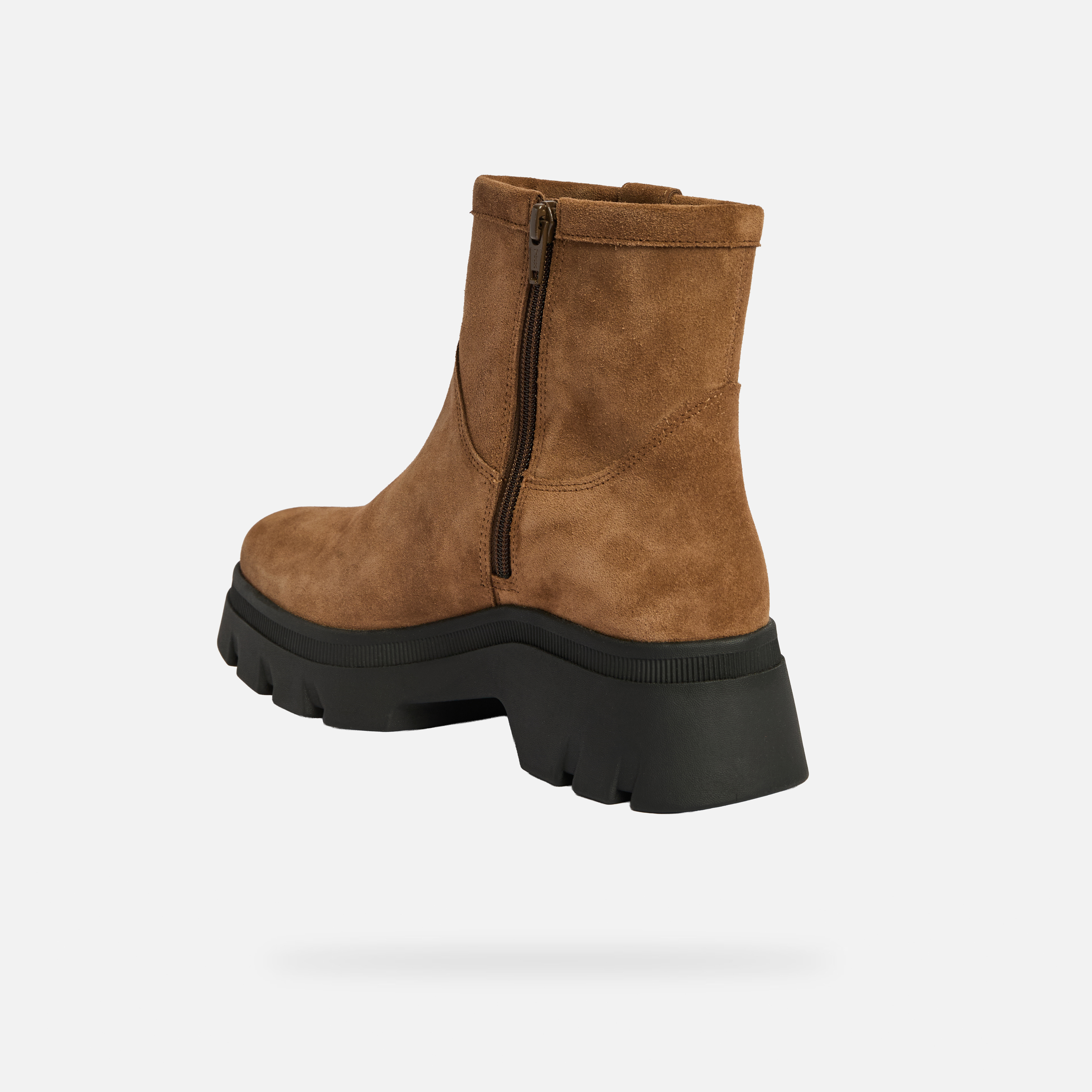 Light Brown Geox Pluette Women's Ankle Boots - Ladies