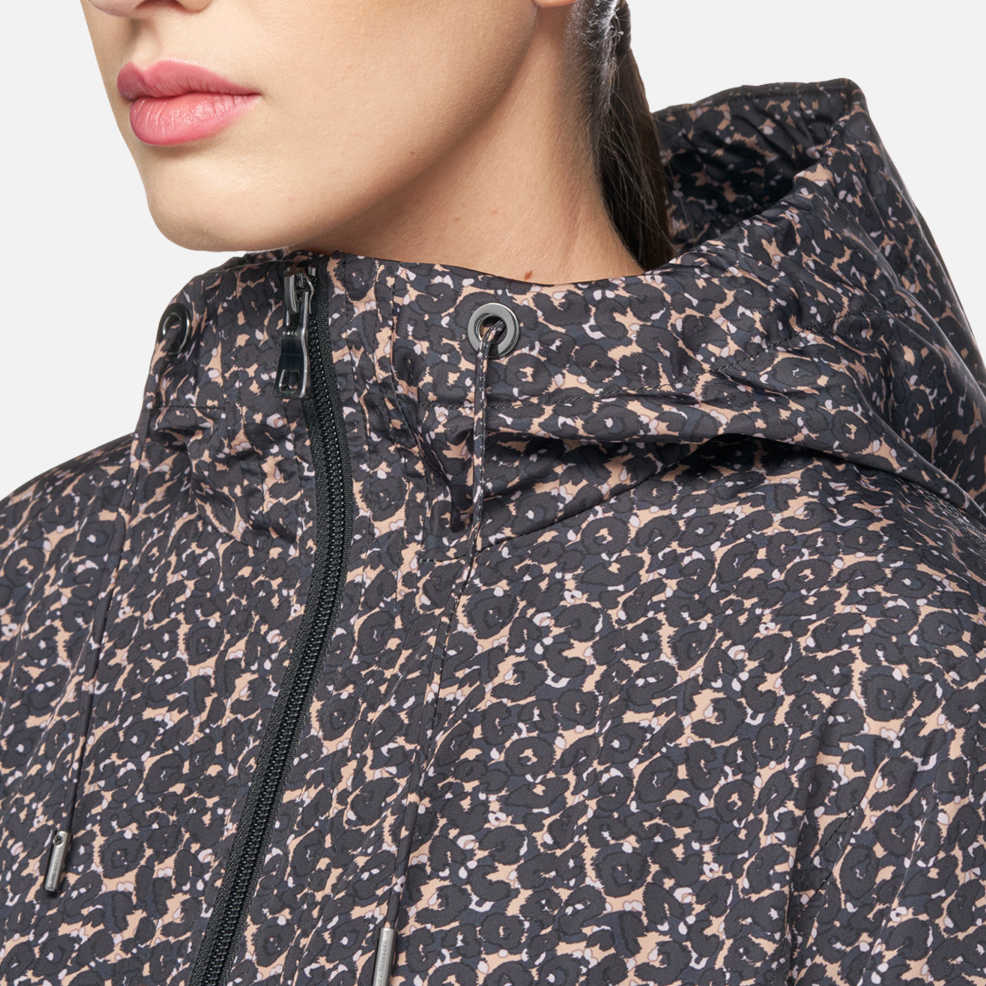 Brown women's jacket Geox Aurely - Women's