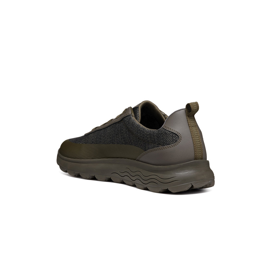 Khaki Men's Geox Spherica Sneakers - Mens