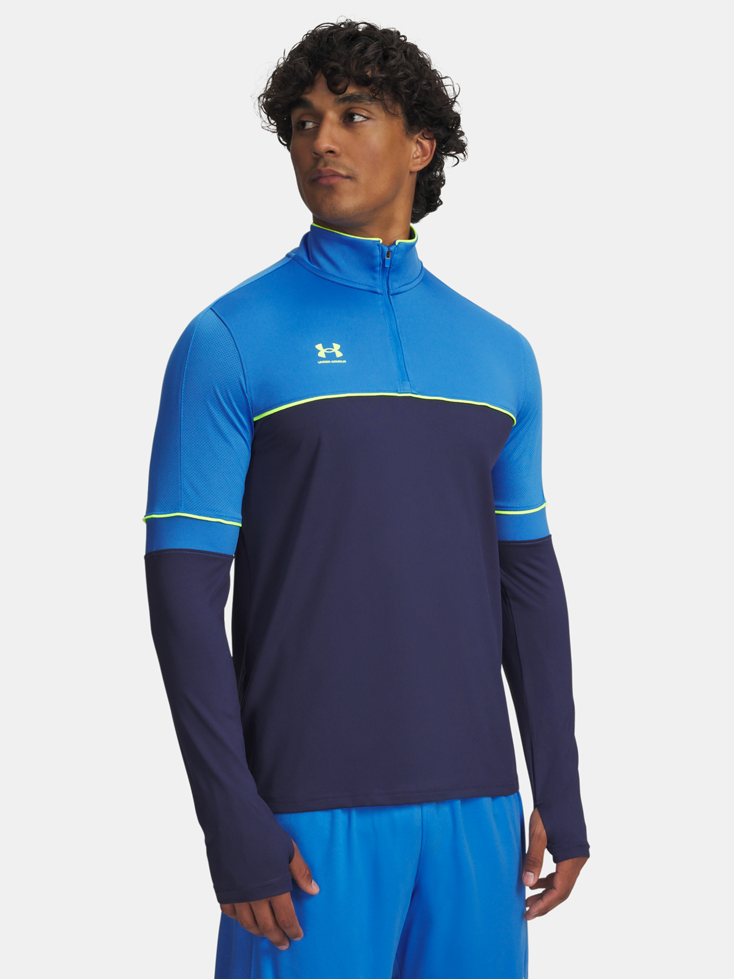 Men's sweatshirt Under Armour UA M Challenger Training QZ-BLU - Men's