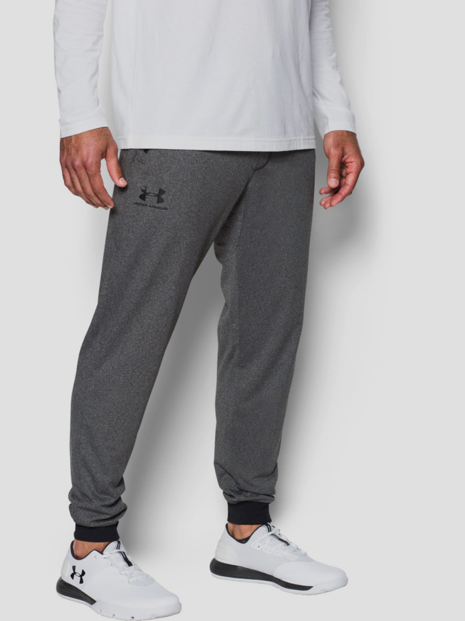 Tmavosivé športové Tepláky Under Armour SPORTSTYLE TRICOT JOGGER