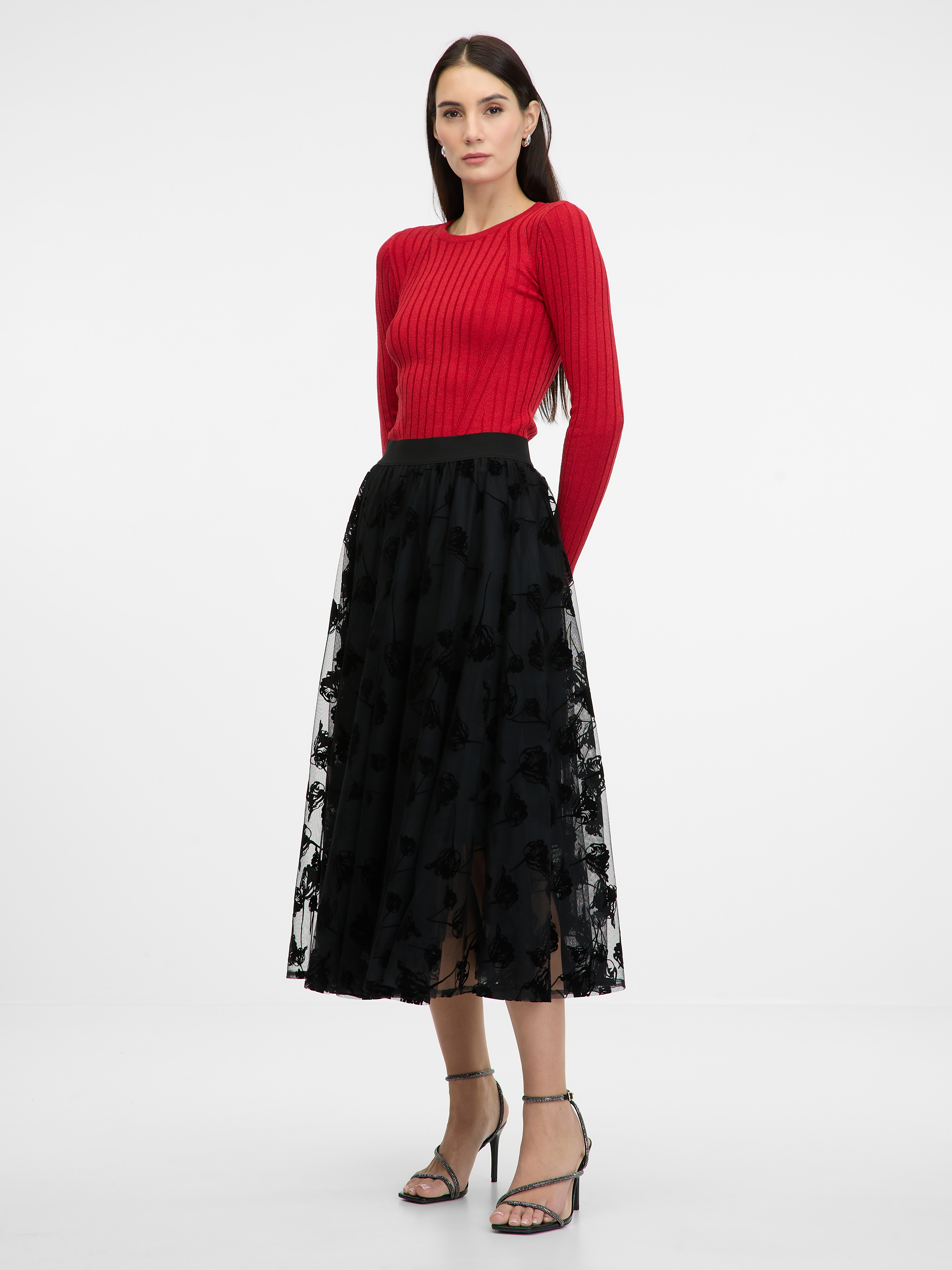 Black women&#039;s midi skirt ORSAY - Women&#039;s