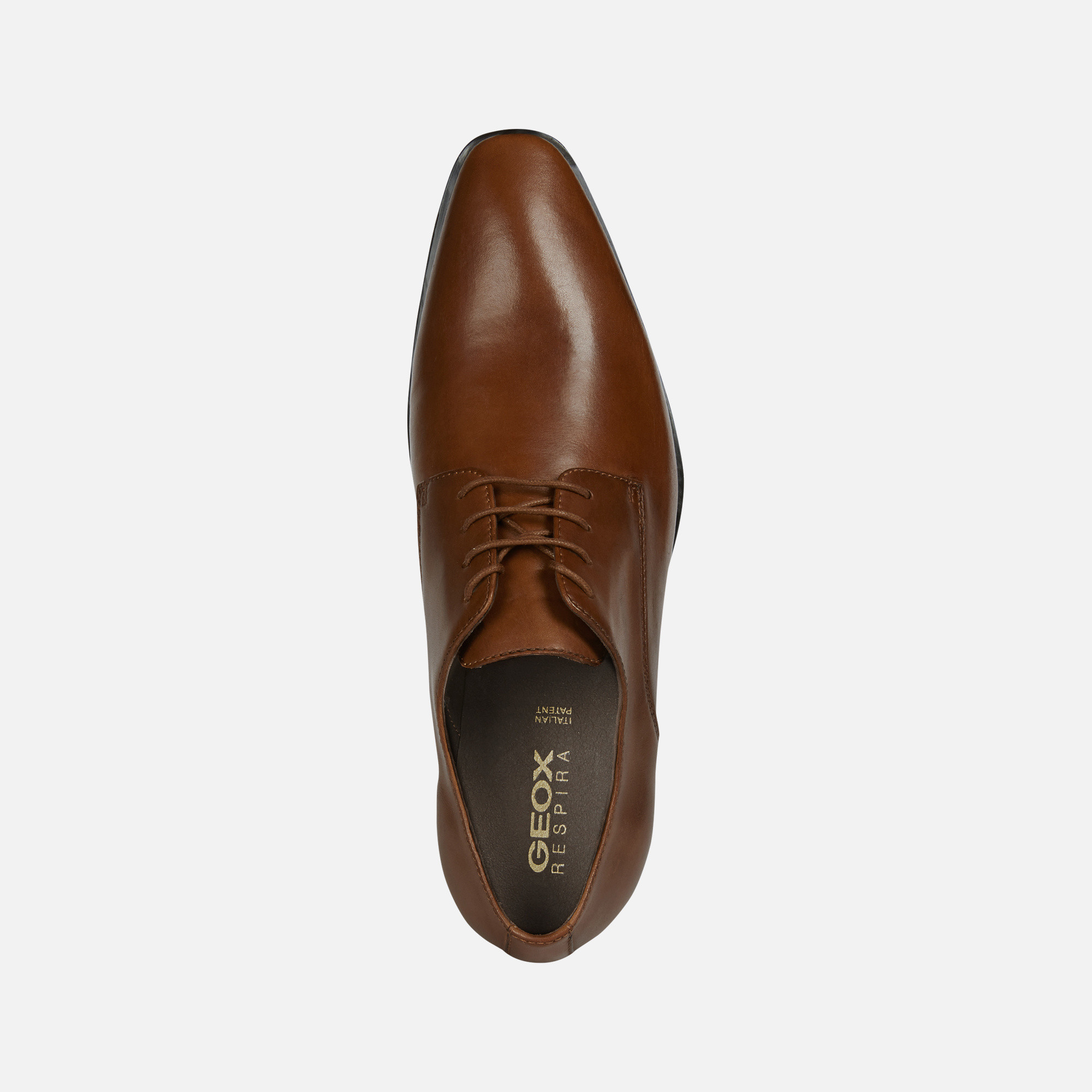 Dark brown men&#039;s formal shoes Geox High Life - Men