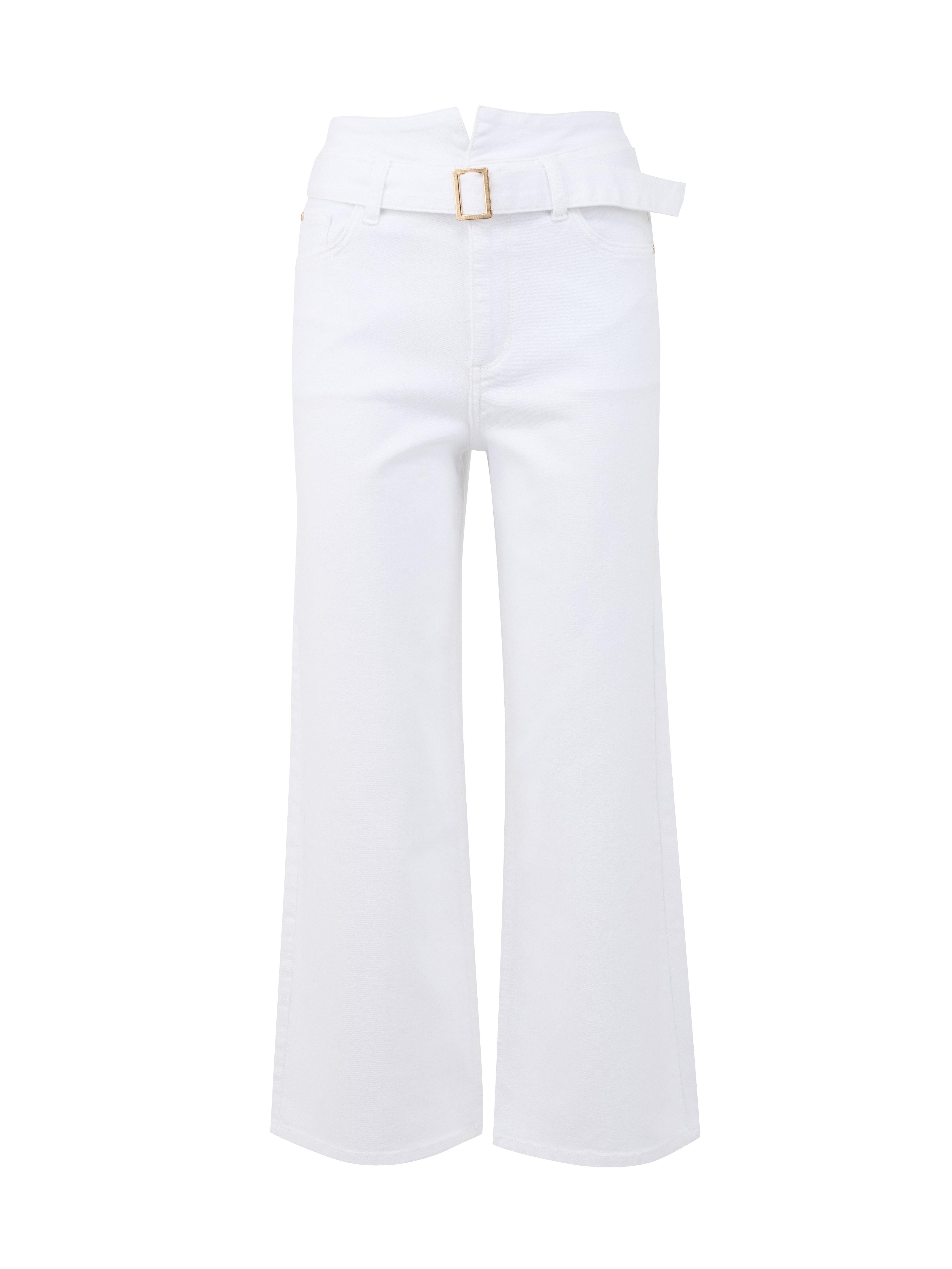 Orsay White Women's Wide Jeans - Women's