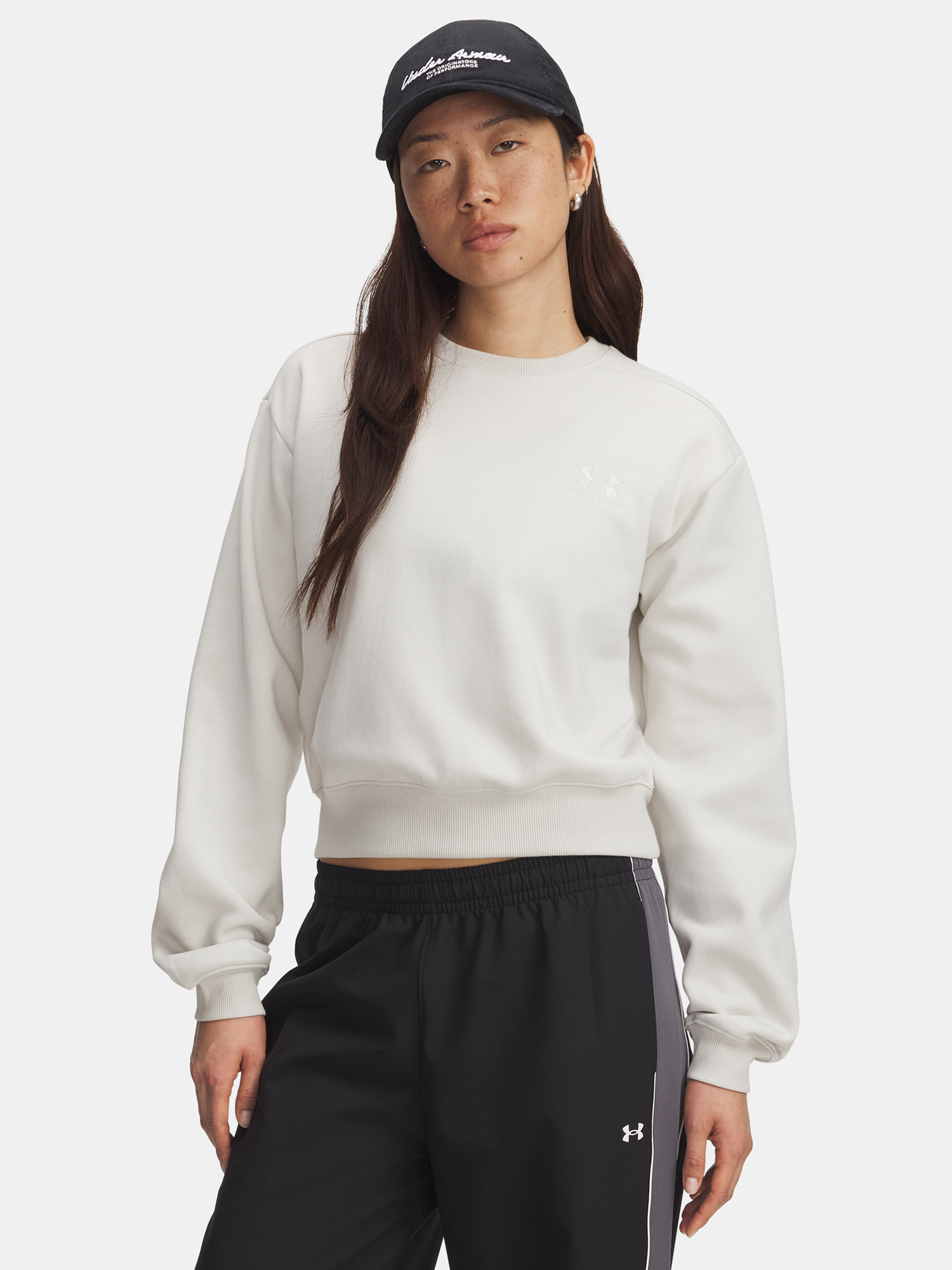 Under Armour UA Icon Vida Flc Crew-WHT Women's Sweatshirt - Women's