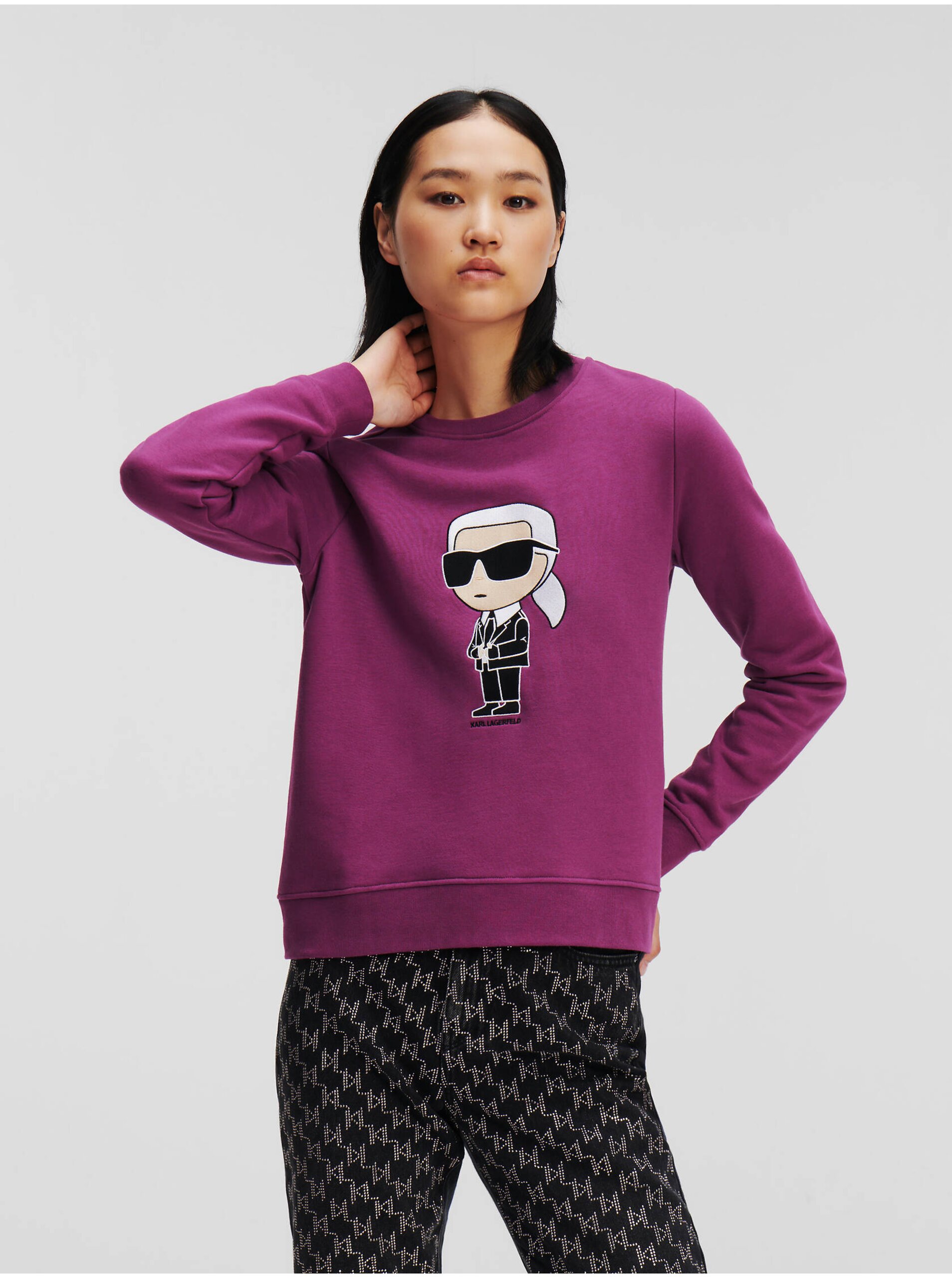 Purple Women's Sweatshirt KARL LAGERFELD - Women