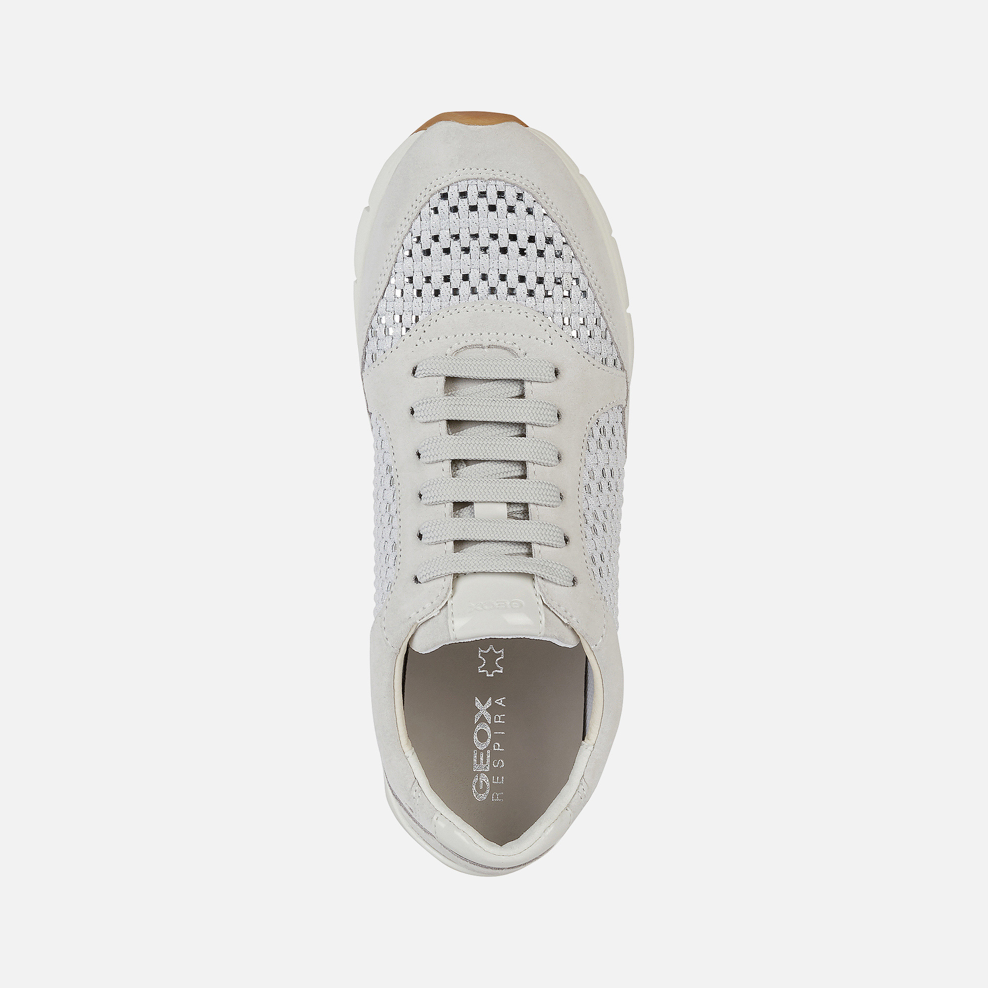 White women's sneakers Geox Sukie - Women's