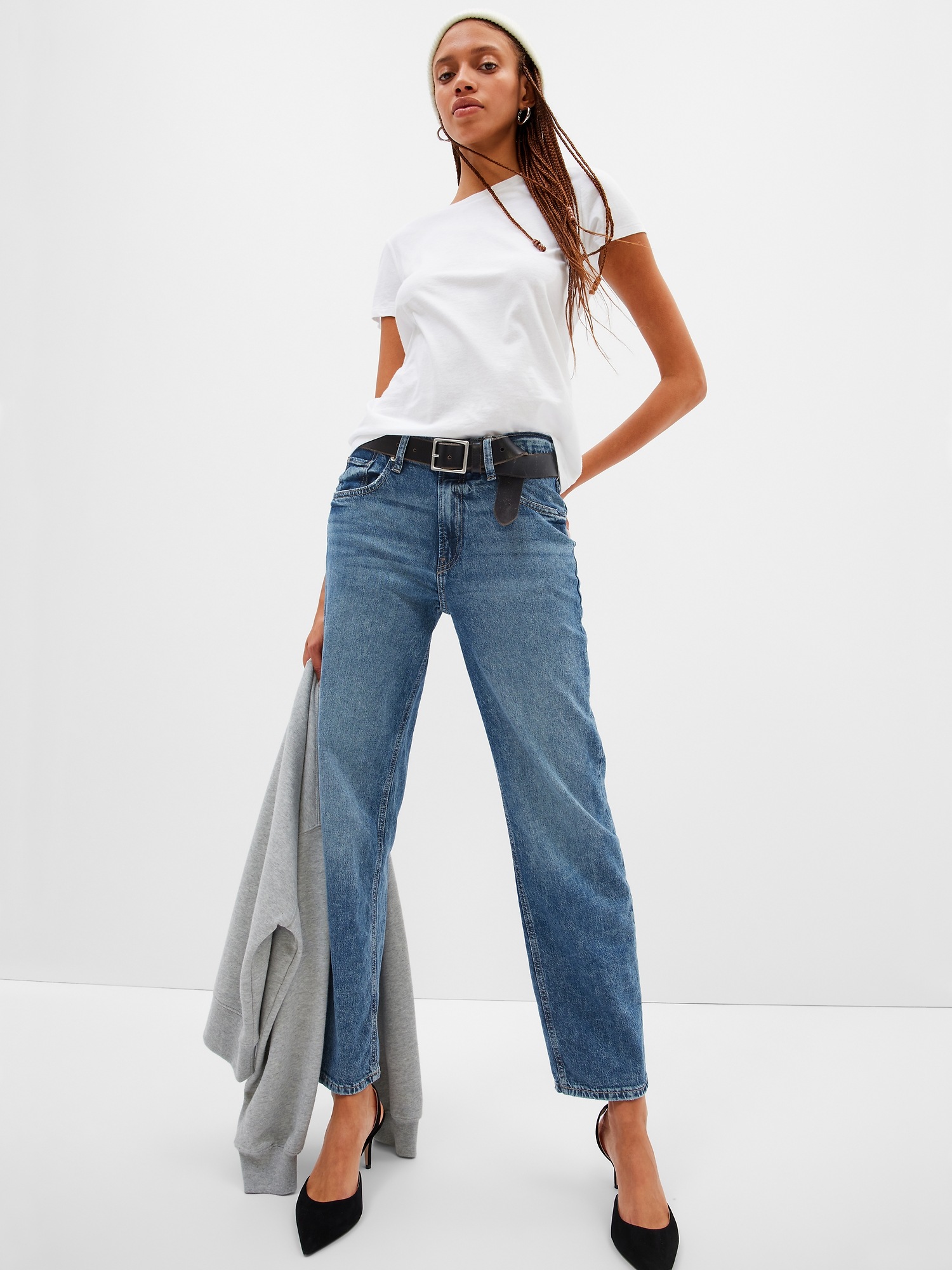 GAP Jeans '90s loose mid rise - ženy