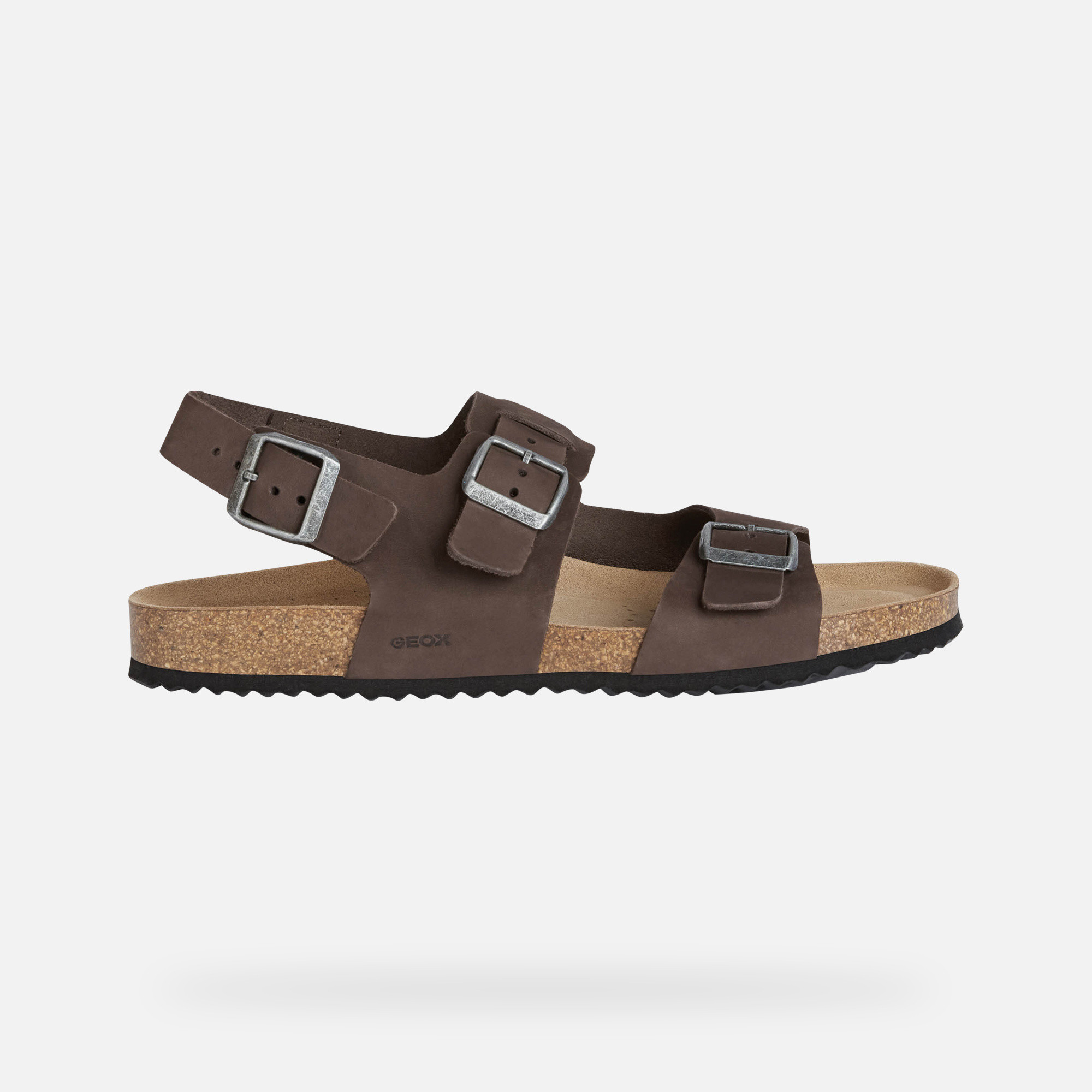 Dark brown men's sandals Geox Ghita - Men's