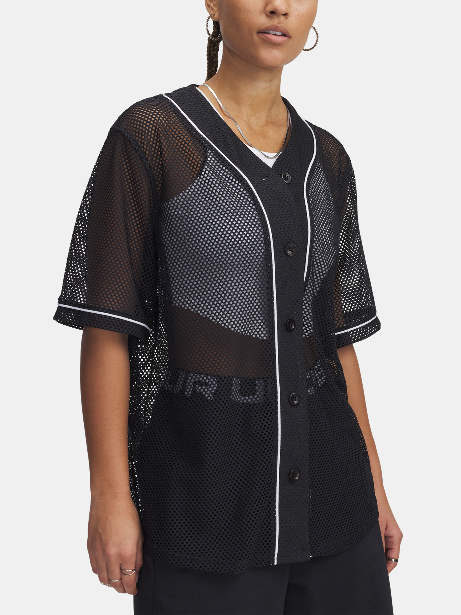 Womens T-shirt Under Armour Sportswear Baseball Jersey - Womens