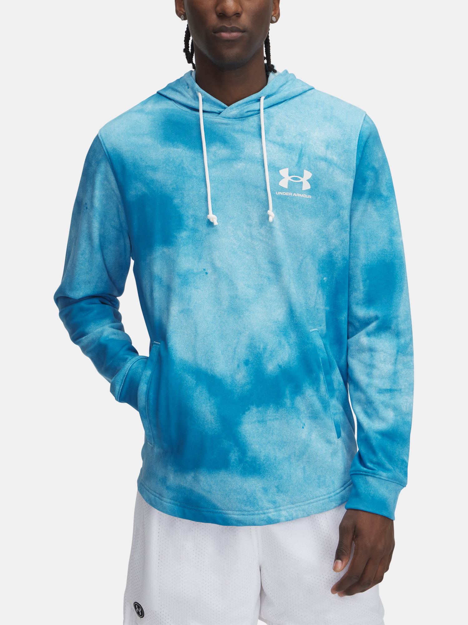 Men&#039;s sweatshirt Under Armour UA Rival Terry AOP Hood Q1 - Men&#039;s