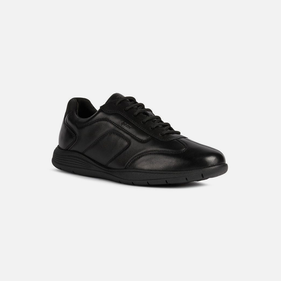 Black men's sneakers Geox Spherica EC2 - Men's