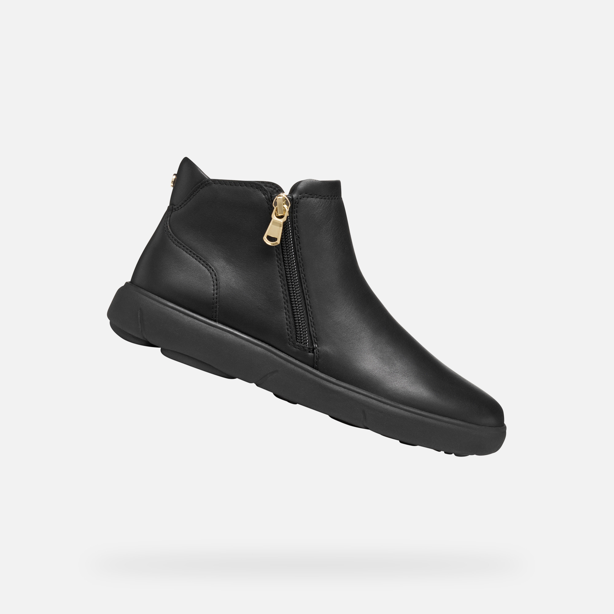 Black womens ankle boots Geox Nebula 2.0 C - Womens